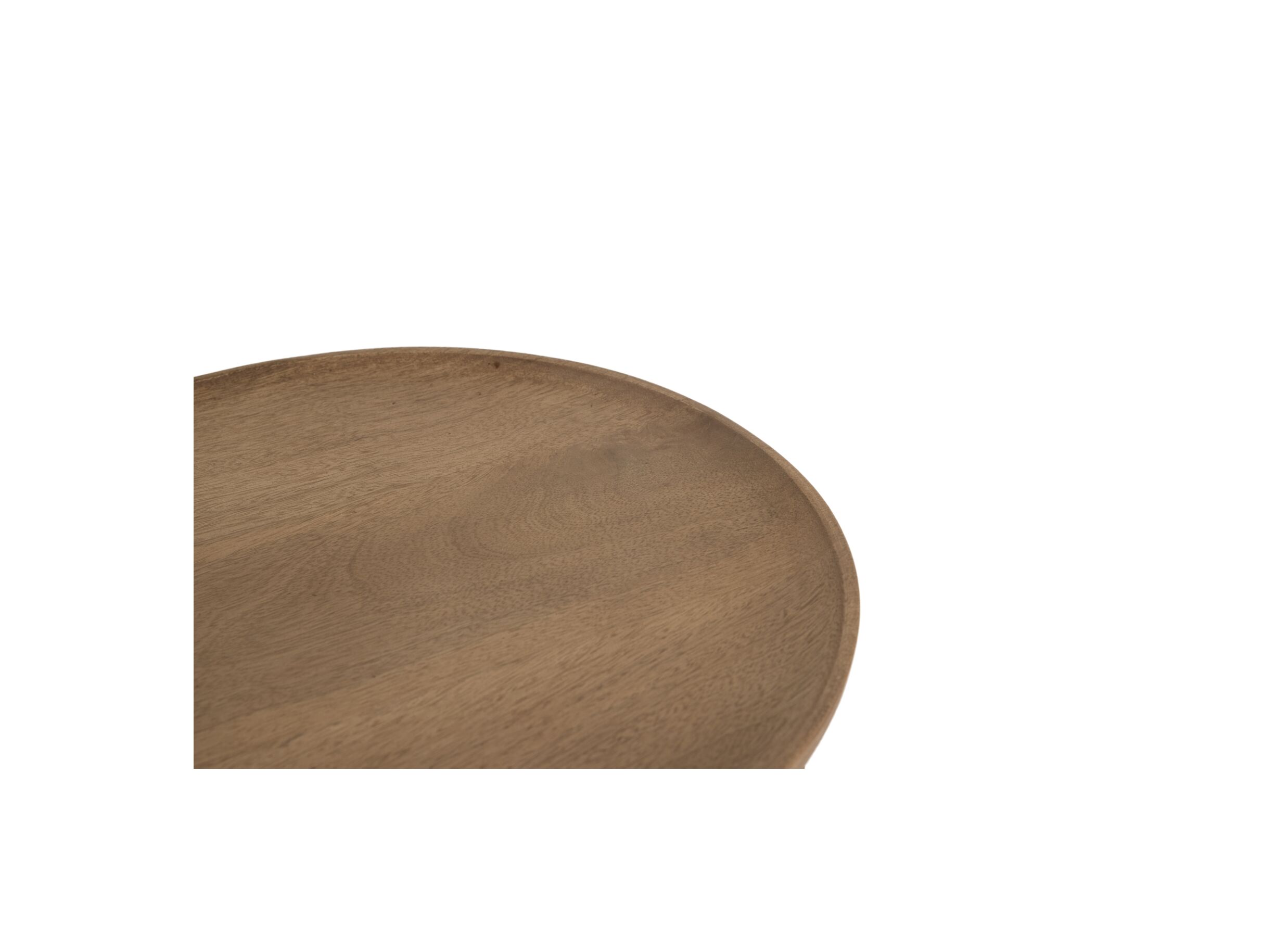 Detail - Table d'appoint Spinoza Ø40cm - manguier massif - naturel