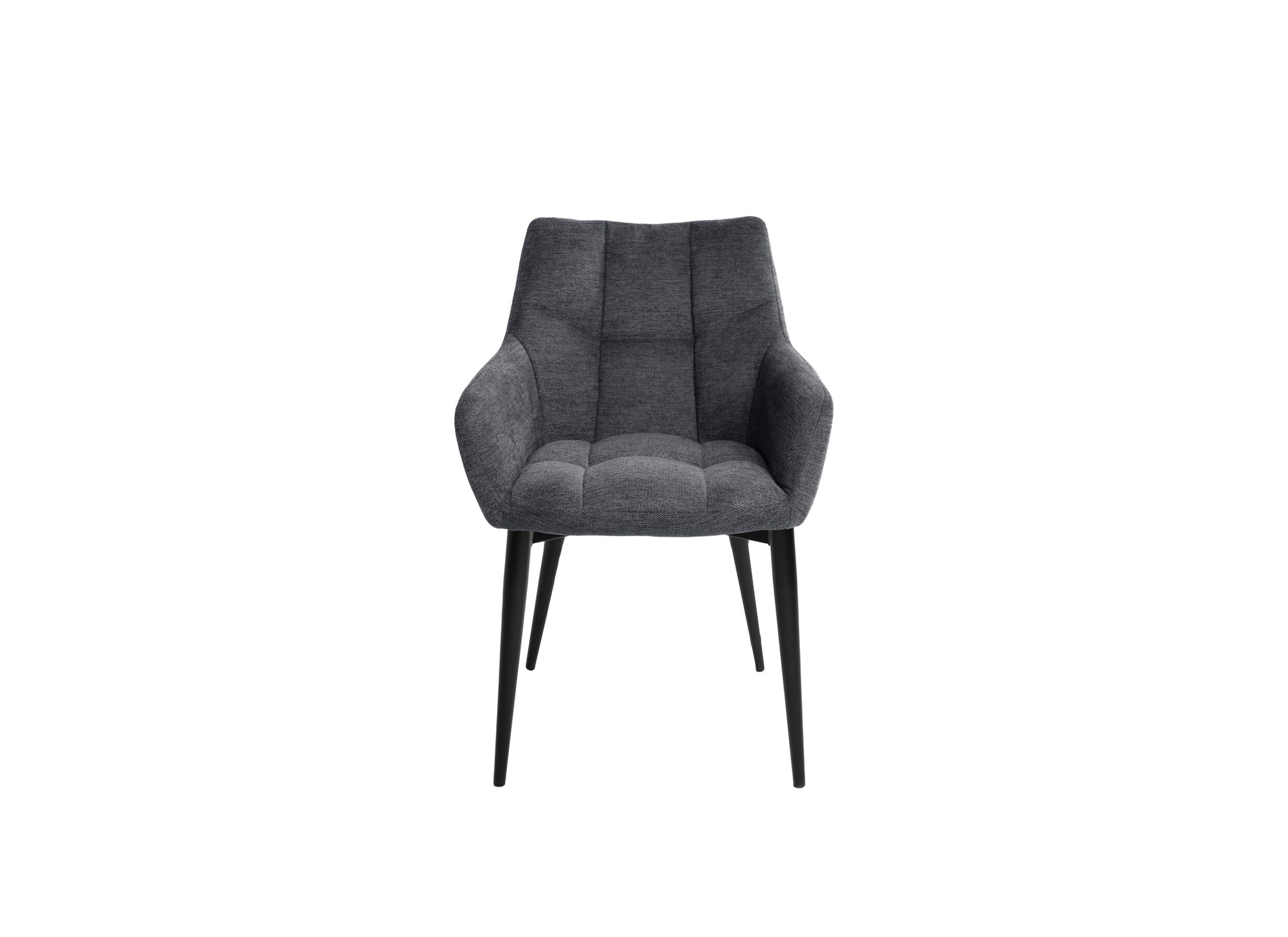Fauteuil Conan 61x56x84cm - stof - donkergrijs