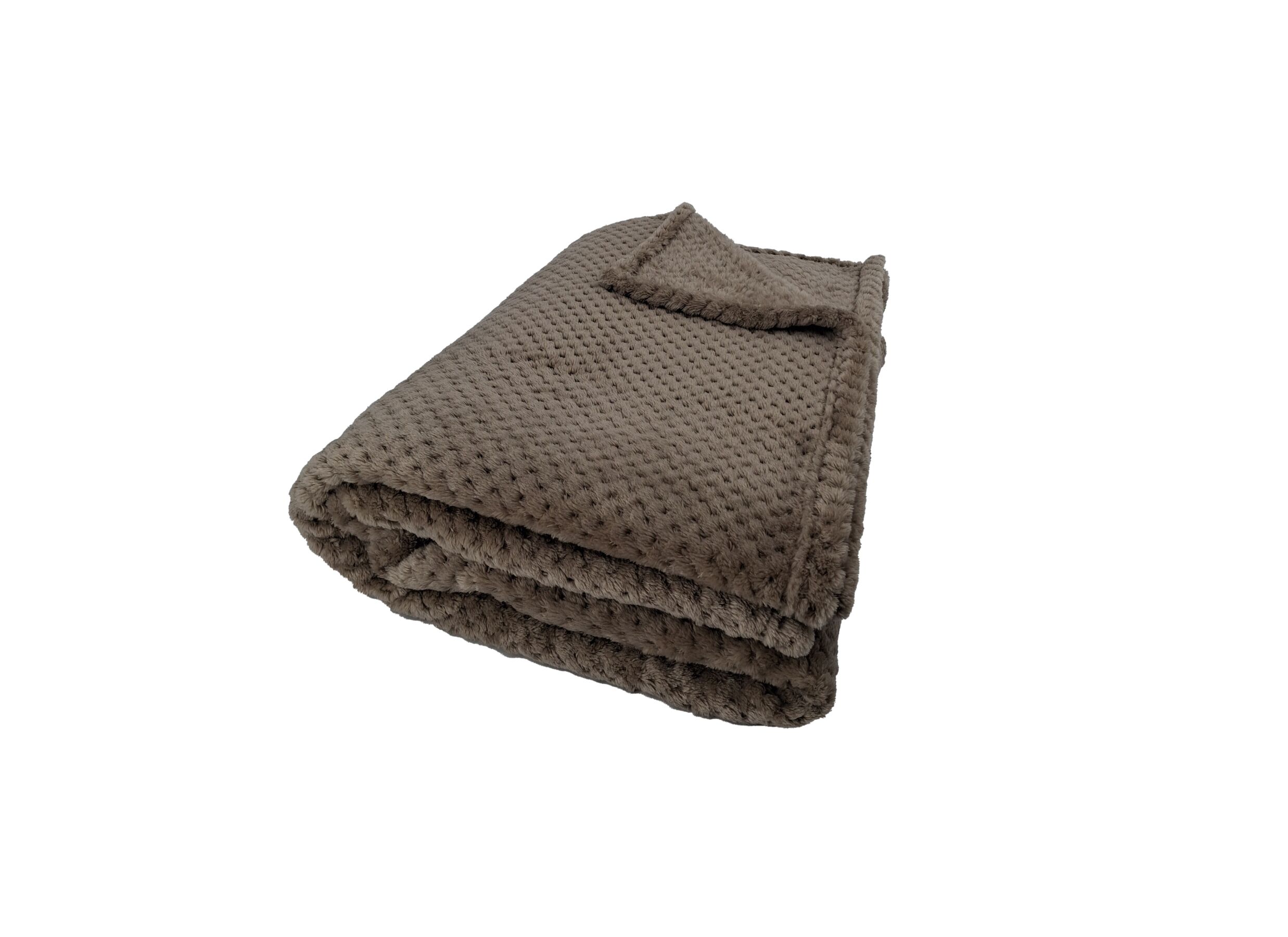 Aperçu - Plaid Bristol 150x200cm - microfibre - taupe