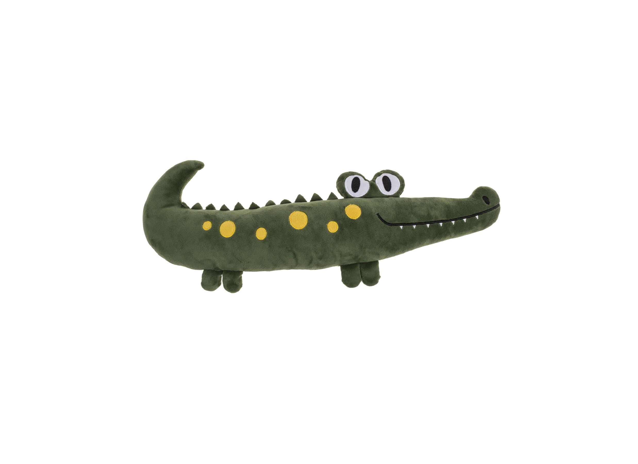 Knuffel Crocodile 18x55cm - polyester - groen - Knuffel Crocodile 18x55cm - polyester - groen