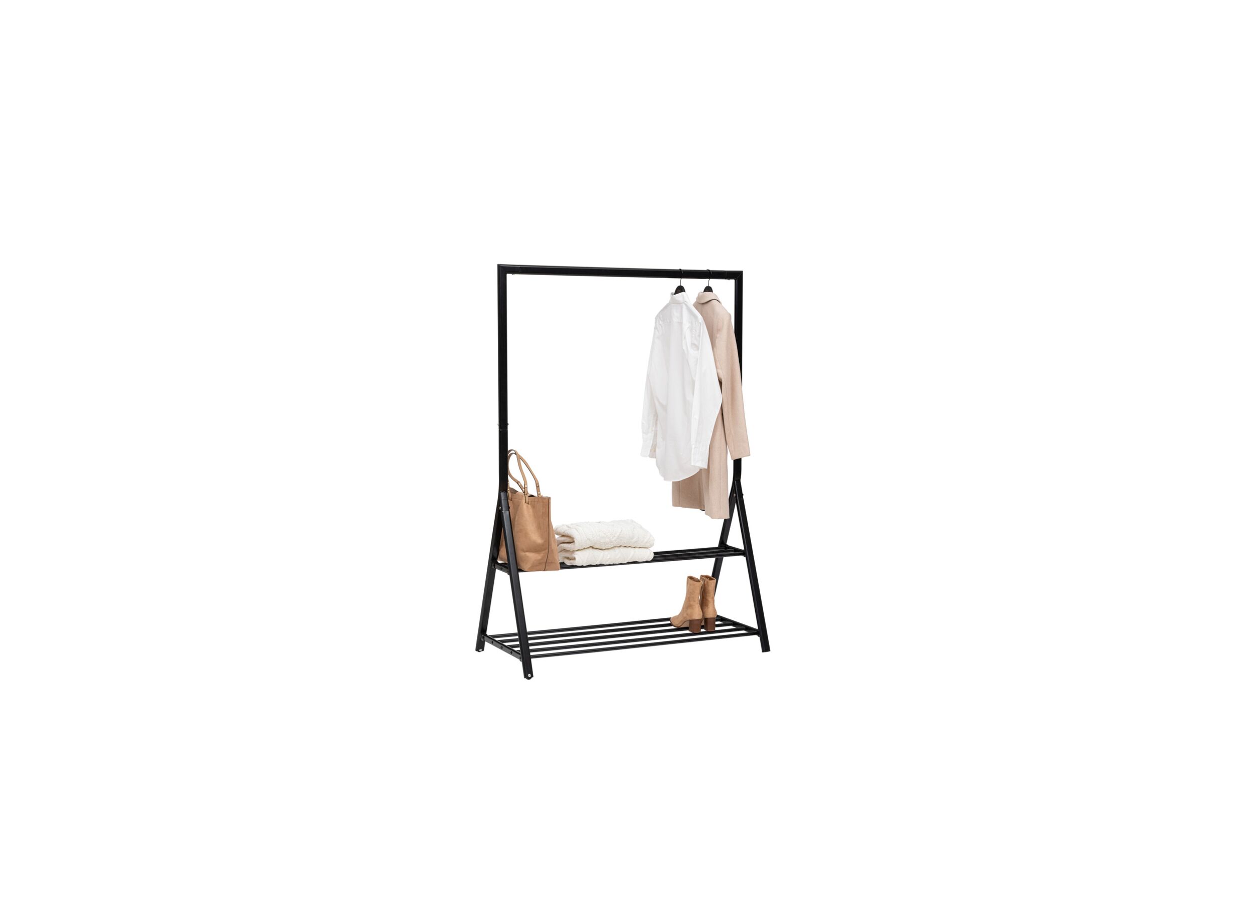 Foto ambiance - Portant Athena 121x56,5x167cm - métal - noir
