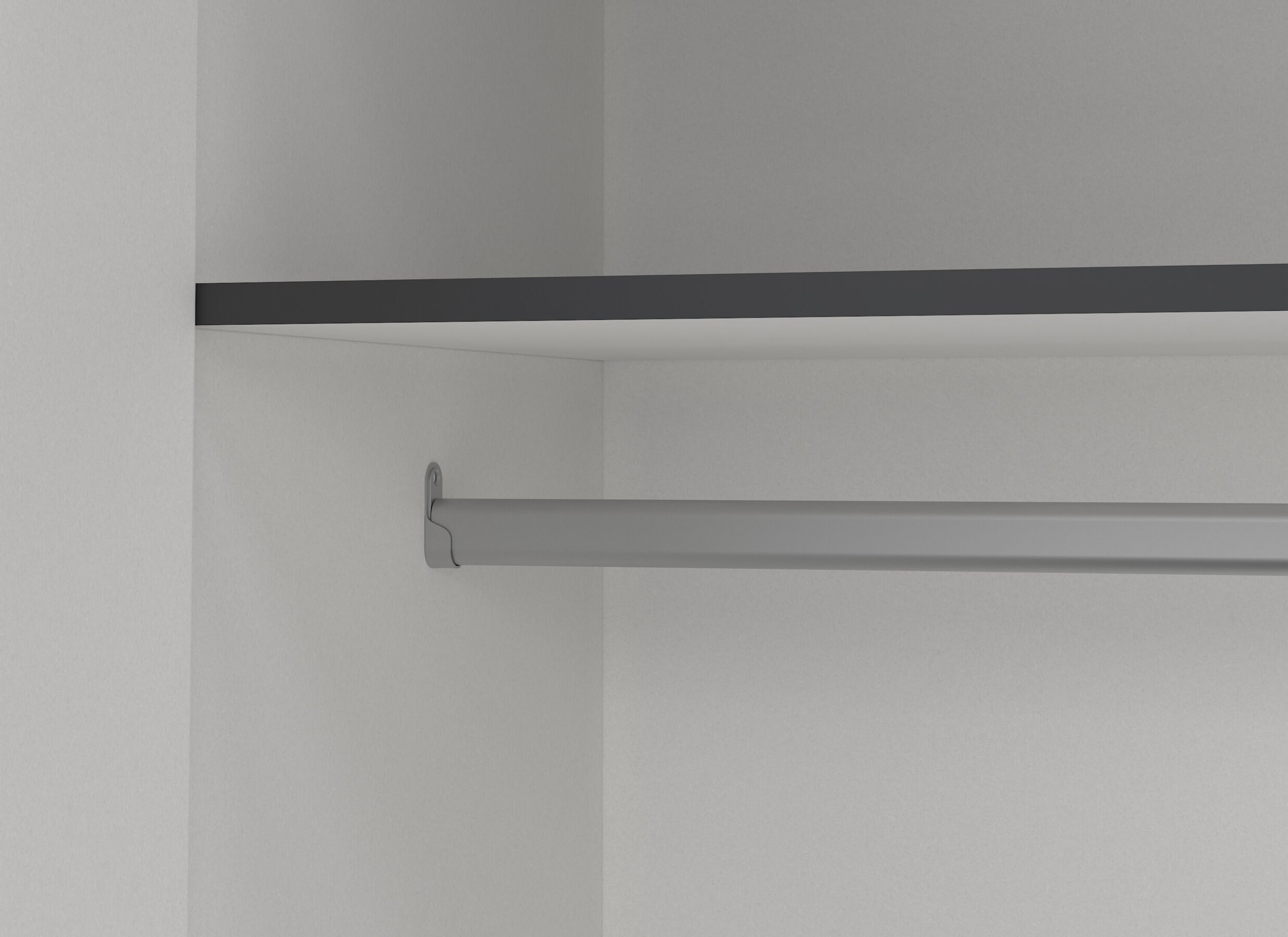 Detail - Garde-robe Sprint 196cm - décor - gris mat