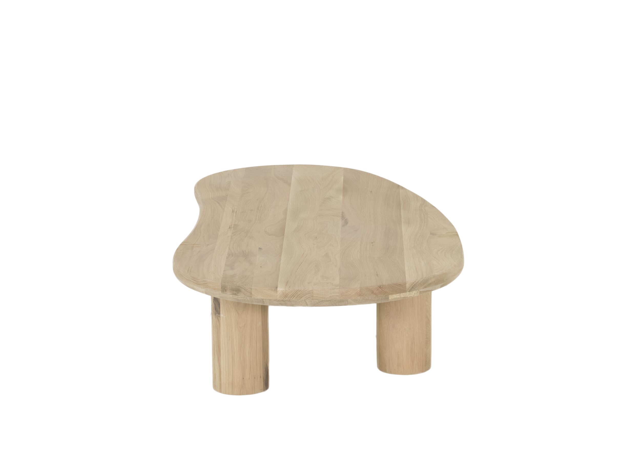 Table basse Nephro 120x60cm - chêne massif - naturel