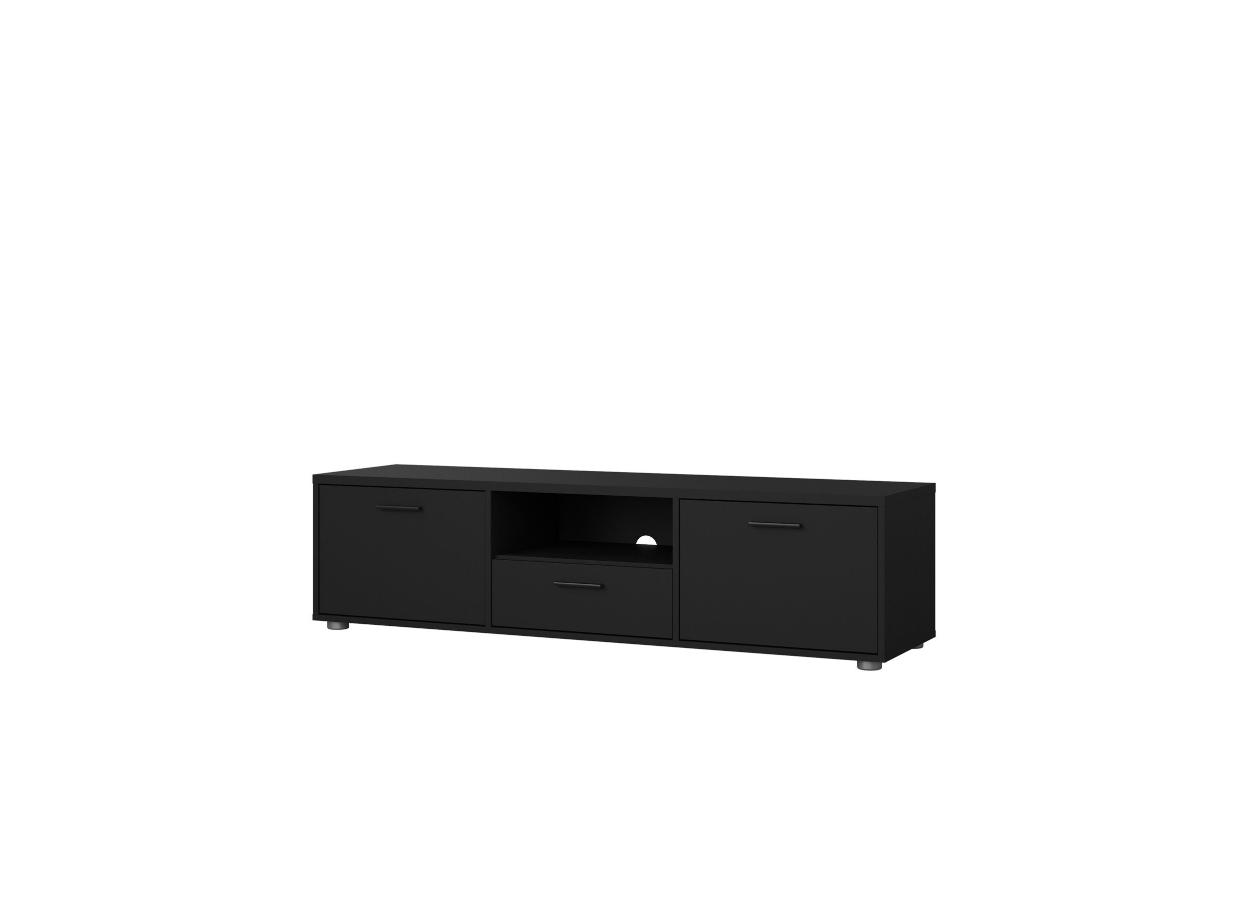 Aperçu - Meuble TV Media noir 148cm