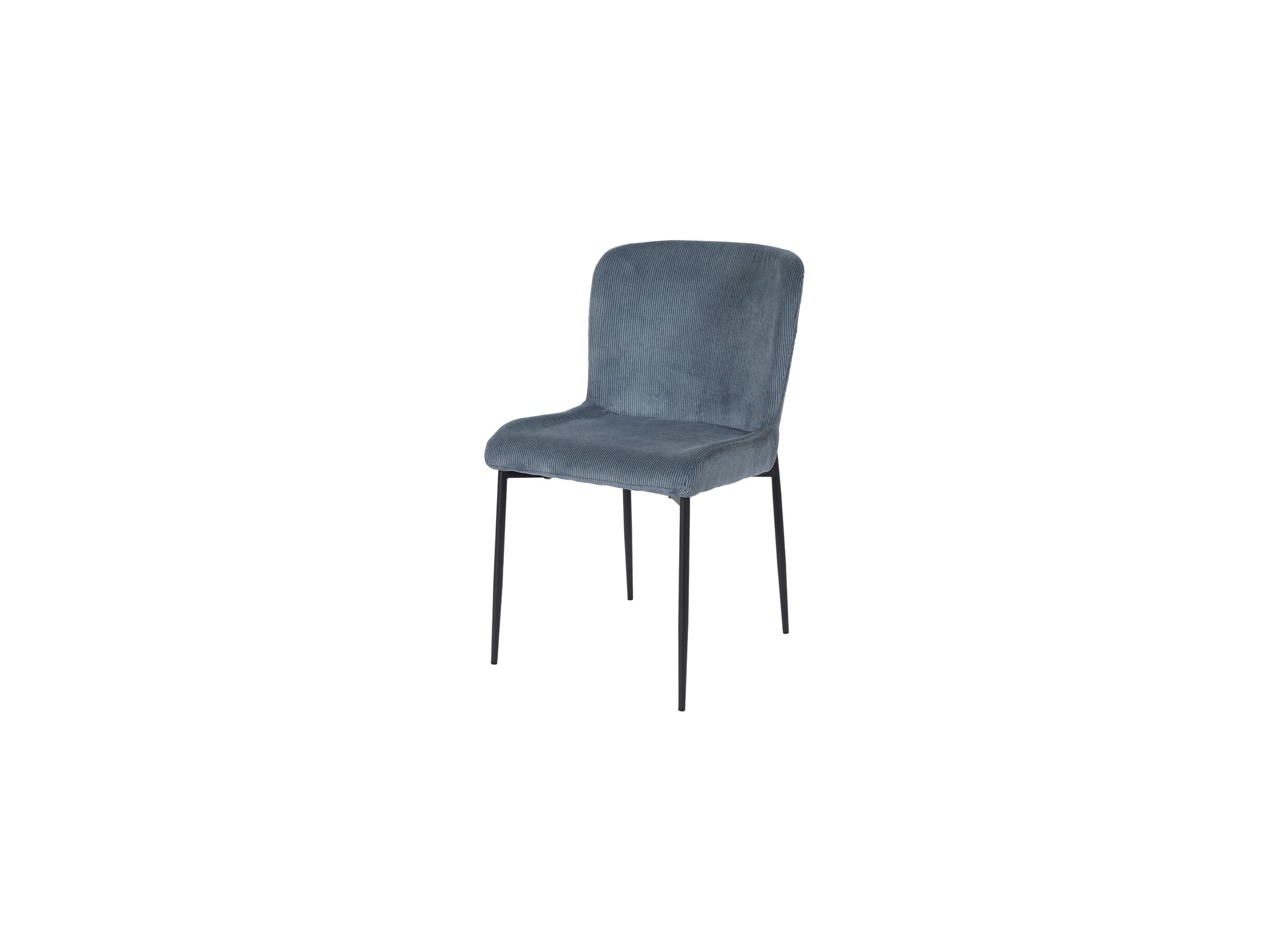 Stoel 50x60x81,5cm - stof - blauw