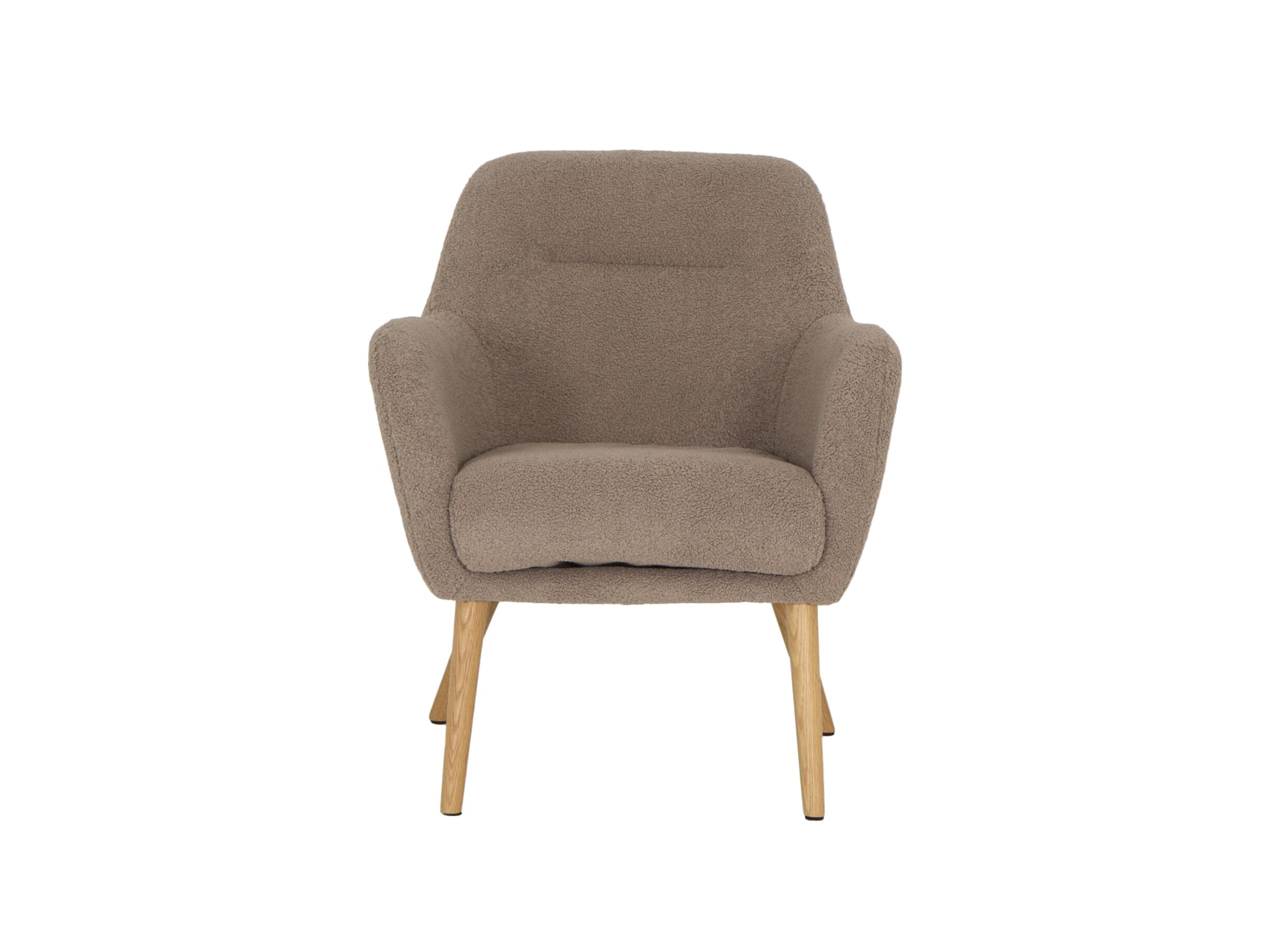 Fauteuil Pacha 70x60x82cm - bouclé - taupe
