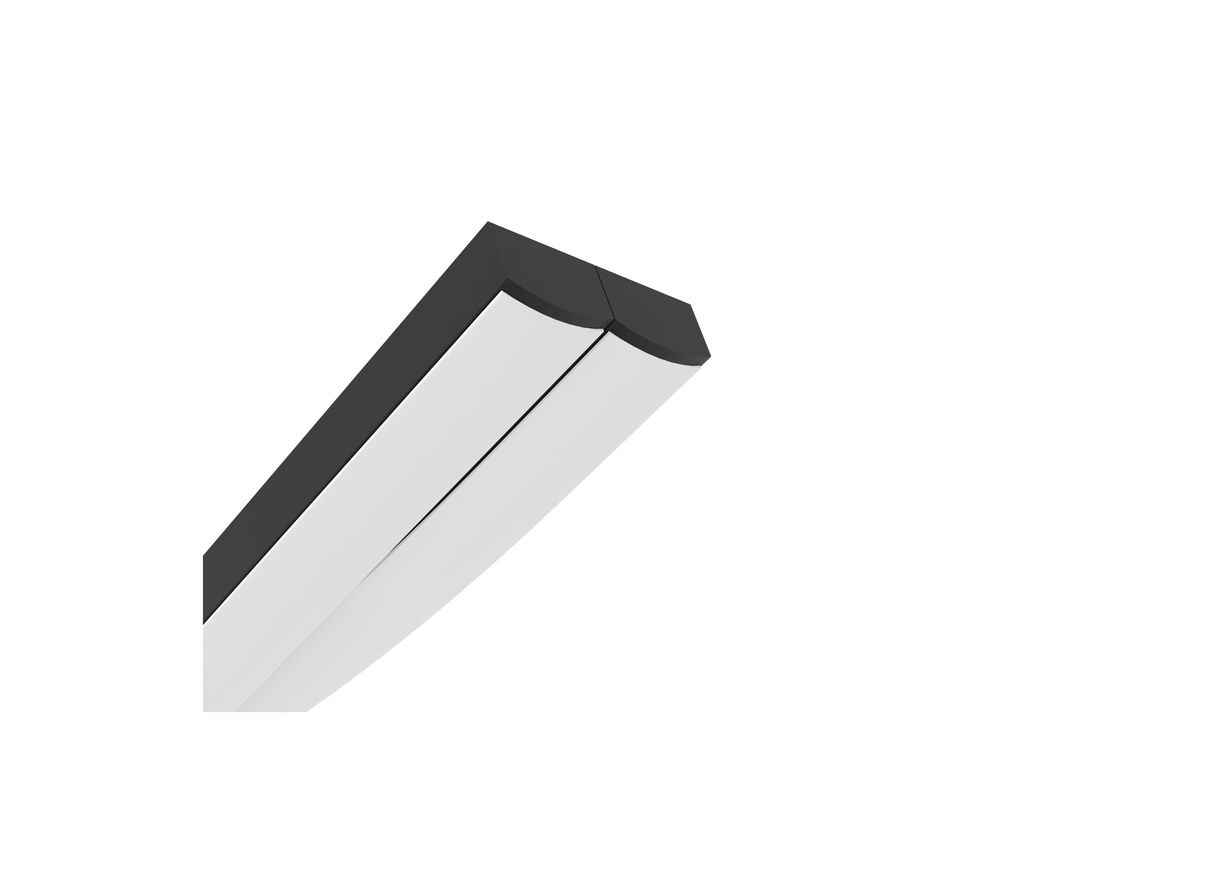 Detail - Suspension Grisolia 140x7cm 20W LED acier noir