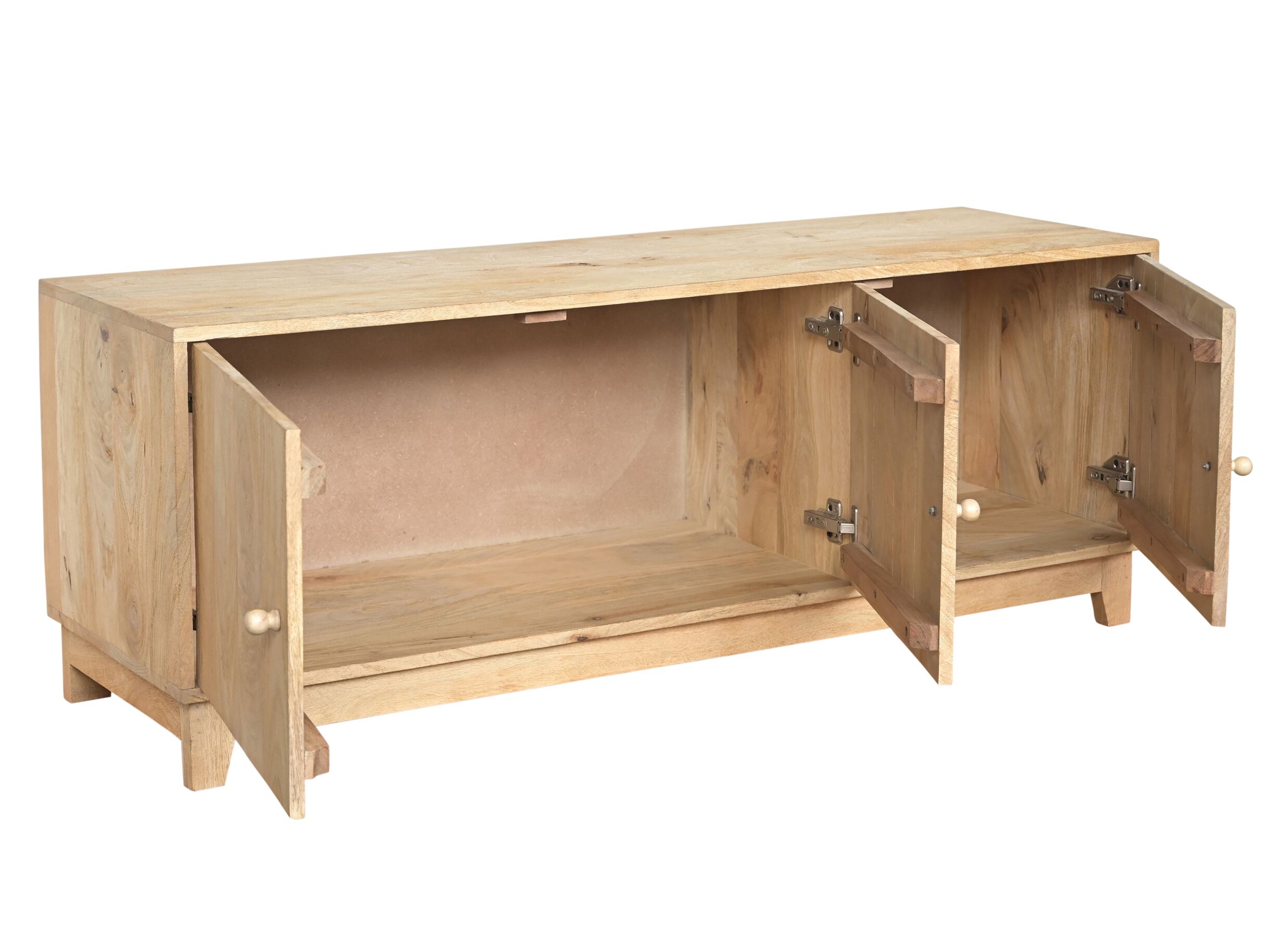 Disposition - Meuble TV Morgane 135cm - manguier massif - naturel