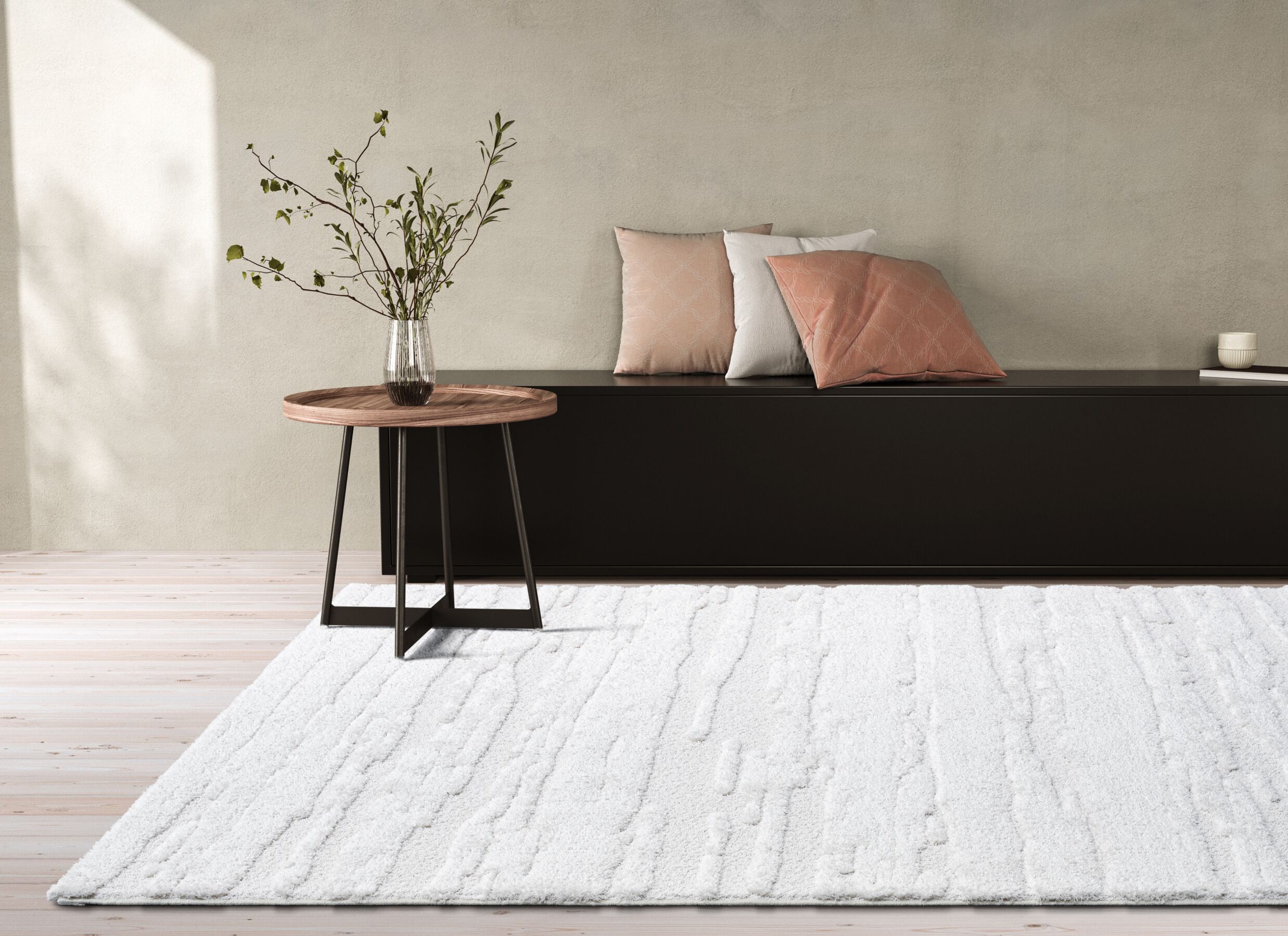 Sfeerfoto - Tapijt Madagaskar 160x230cm - polyester - wit