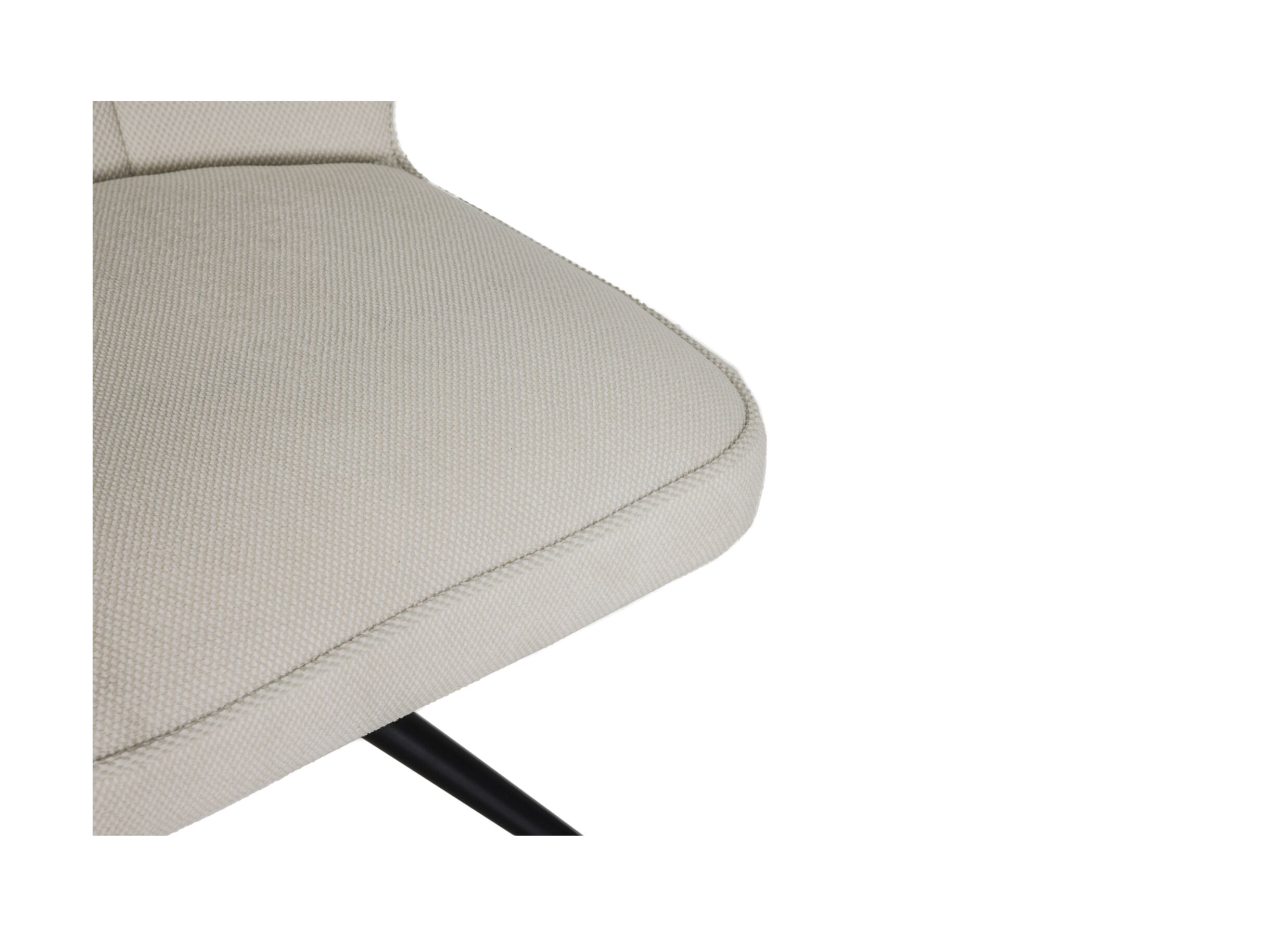 Detailfoto - Draaistoel Pareto 48x63x83,5cm - stof - beige