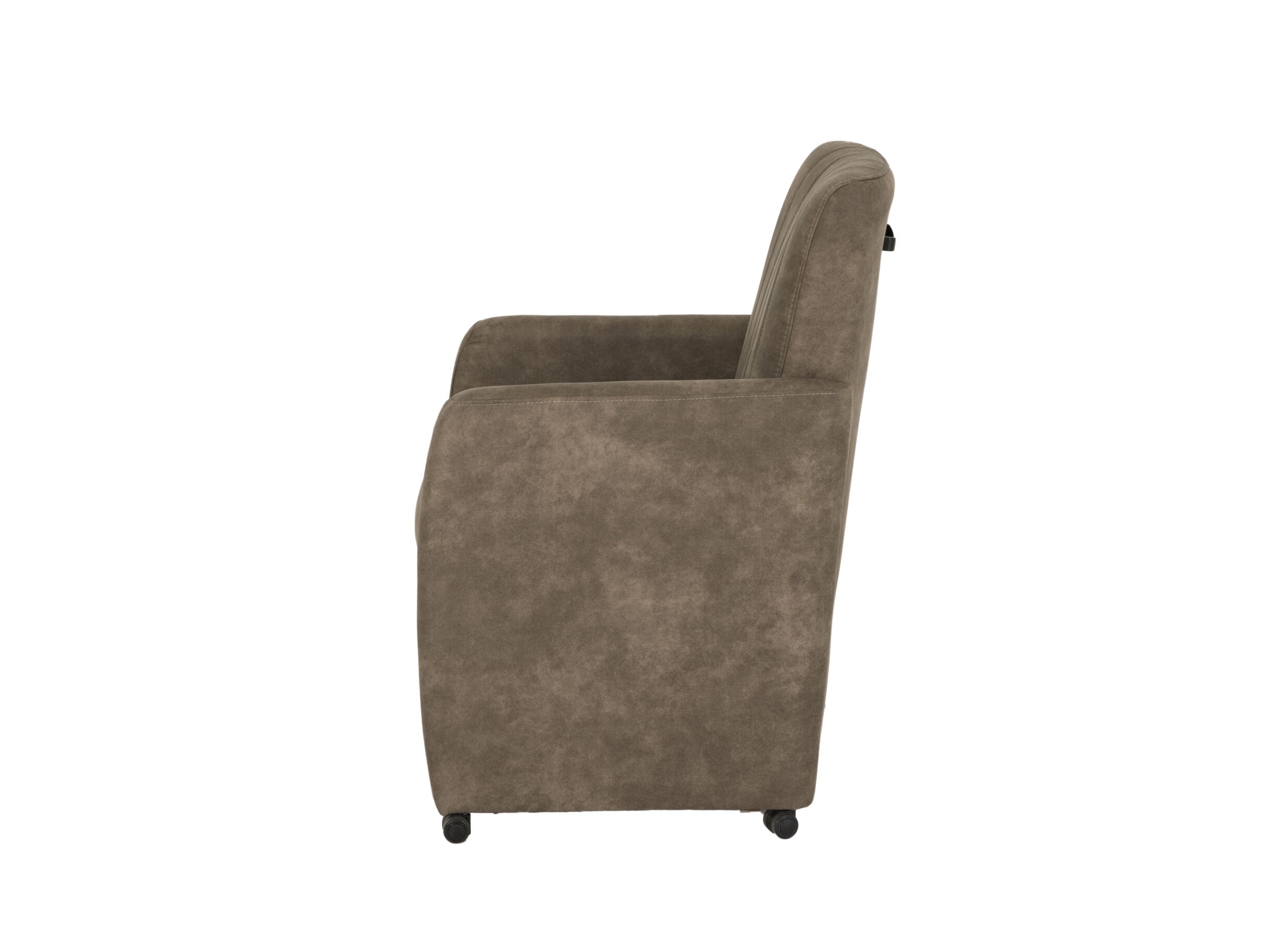 Kuipstoel Ronda 58,5x65x93cm - stof - mocca preston