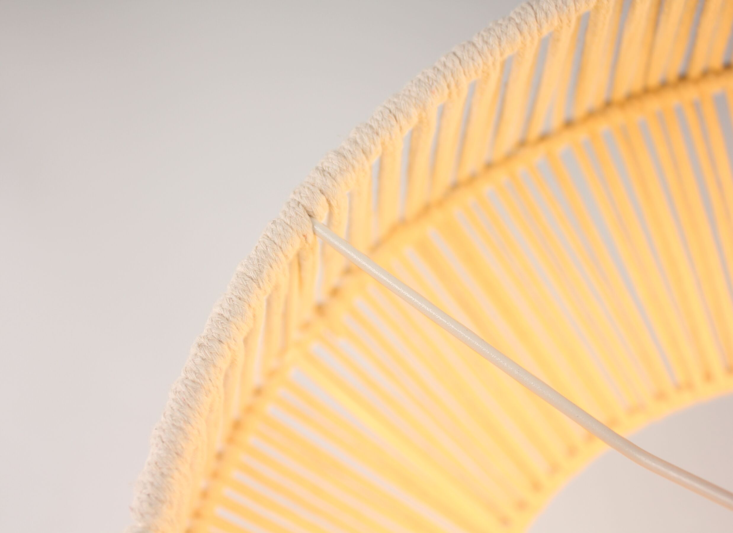 Detail - Suspension Eika Ø45cm E27 - coton - beige
