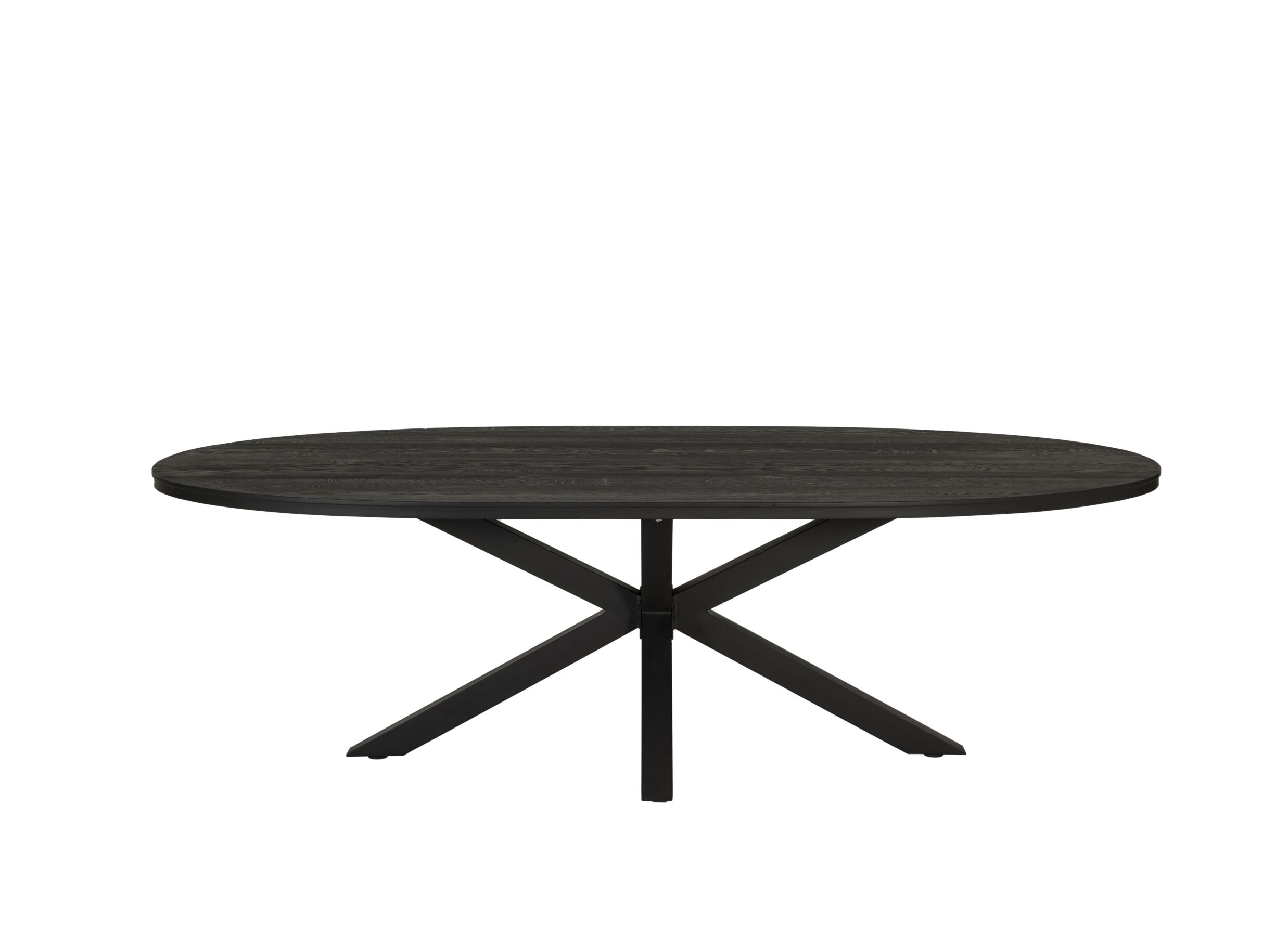 Table Mauri 250x128cm - chêne massif - noir