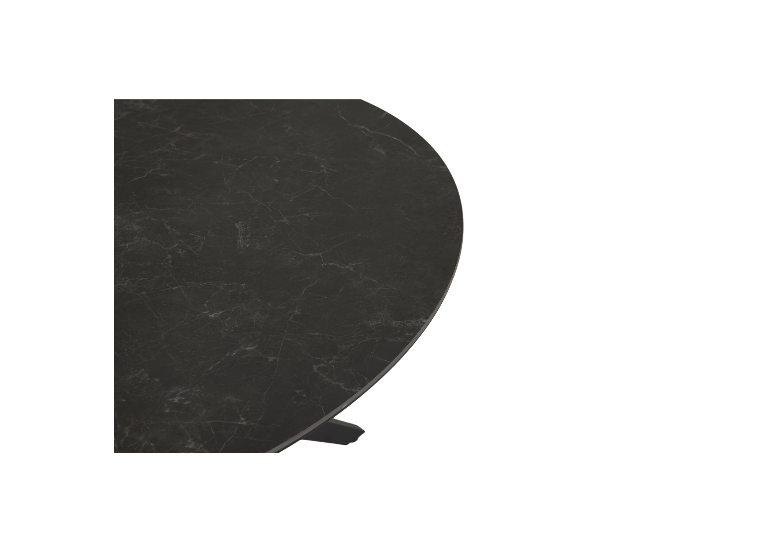 Detail - Table ronde Okapi Ø120cm - MDF - gris foncé