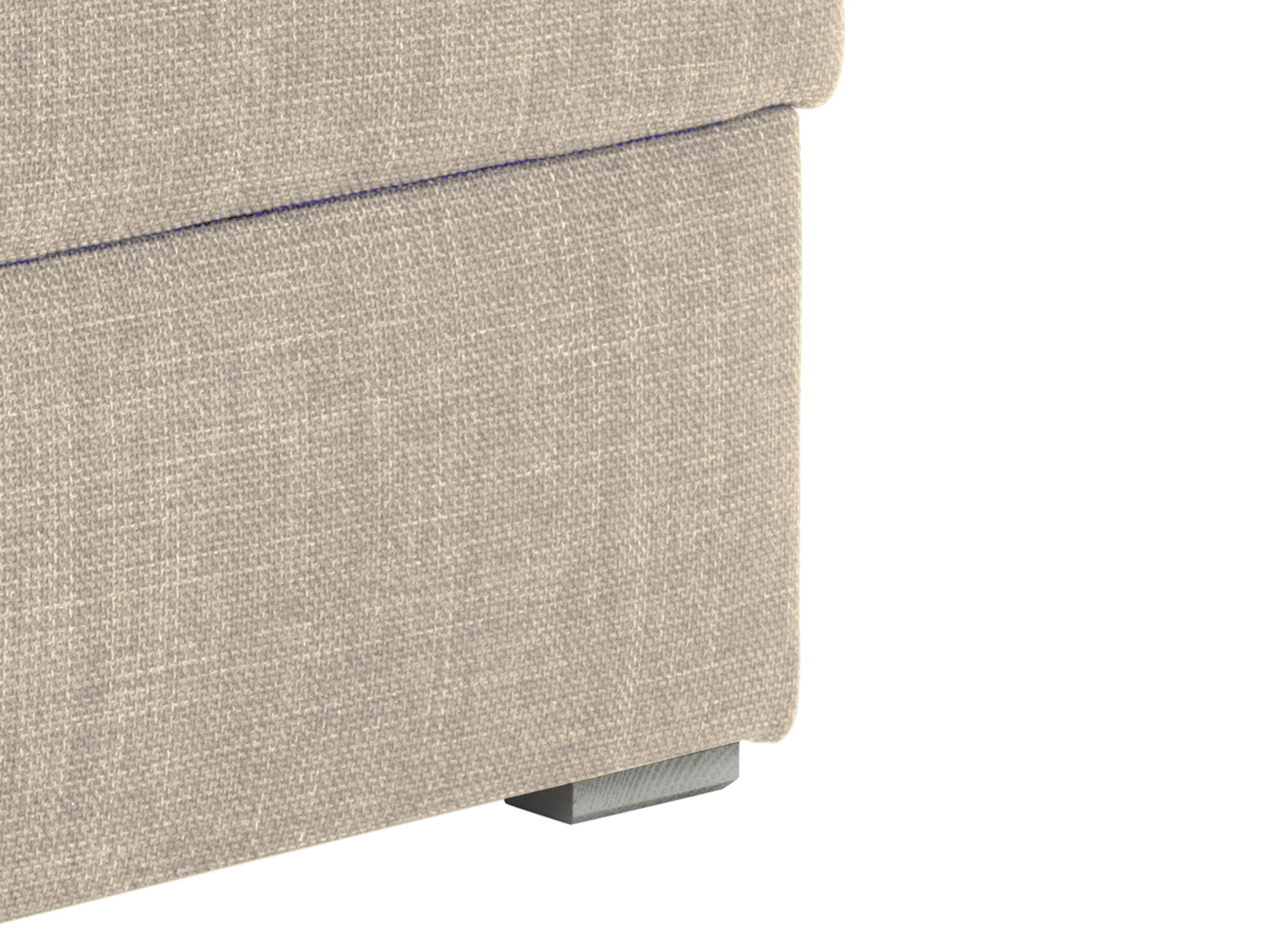 Detailfoto - Hoeksalon 226x165cm - stof - beige met bedfunctie en opbergruimte