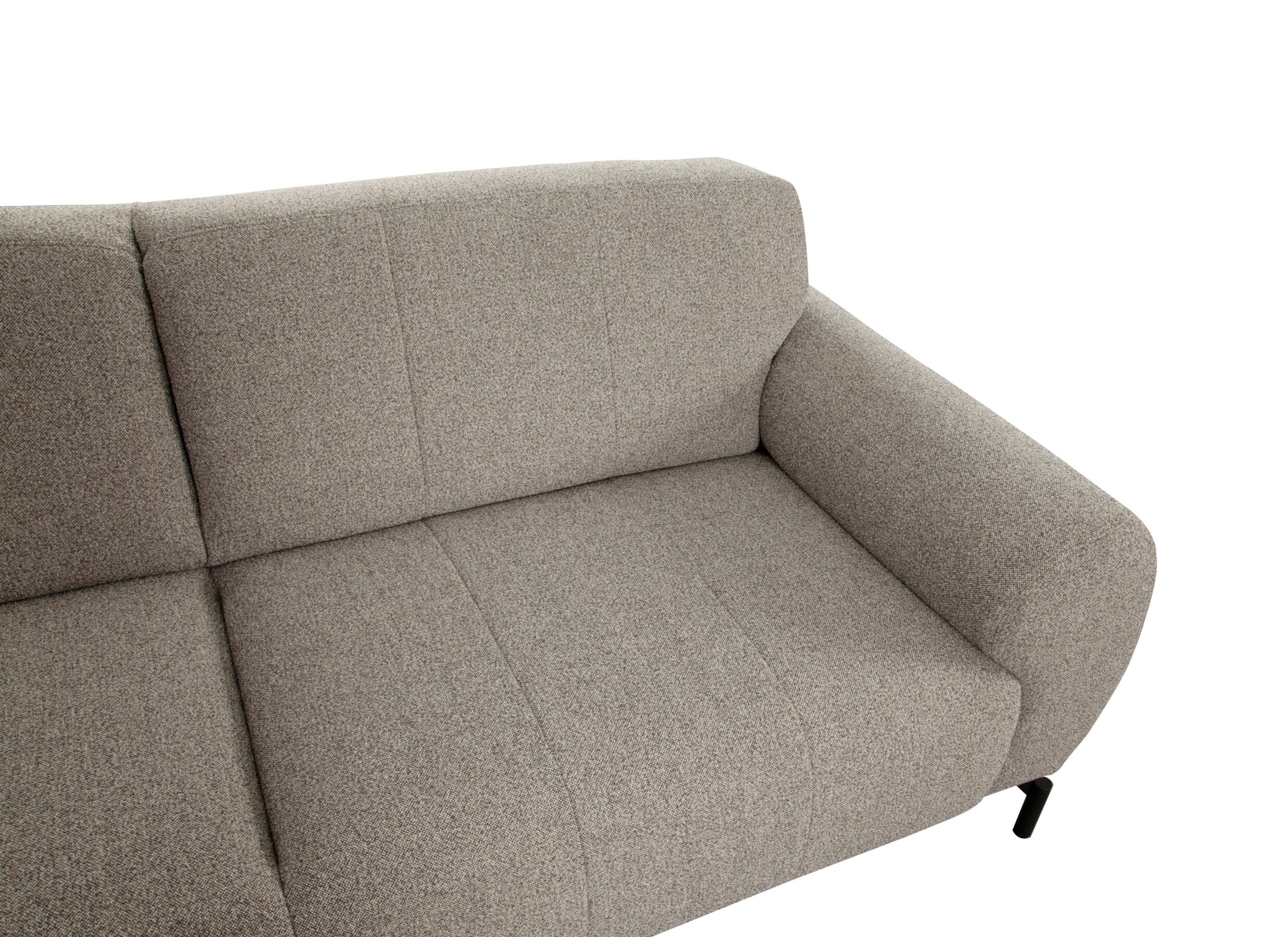 Detailfoto - Hoeksalon Eron 331x182cm - stof - taupe