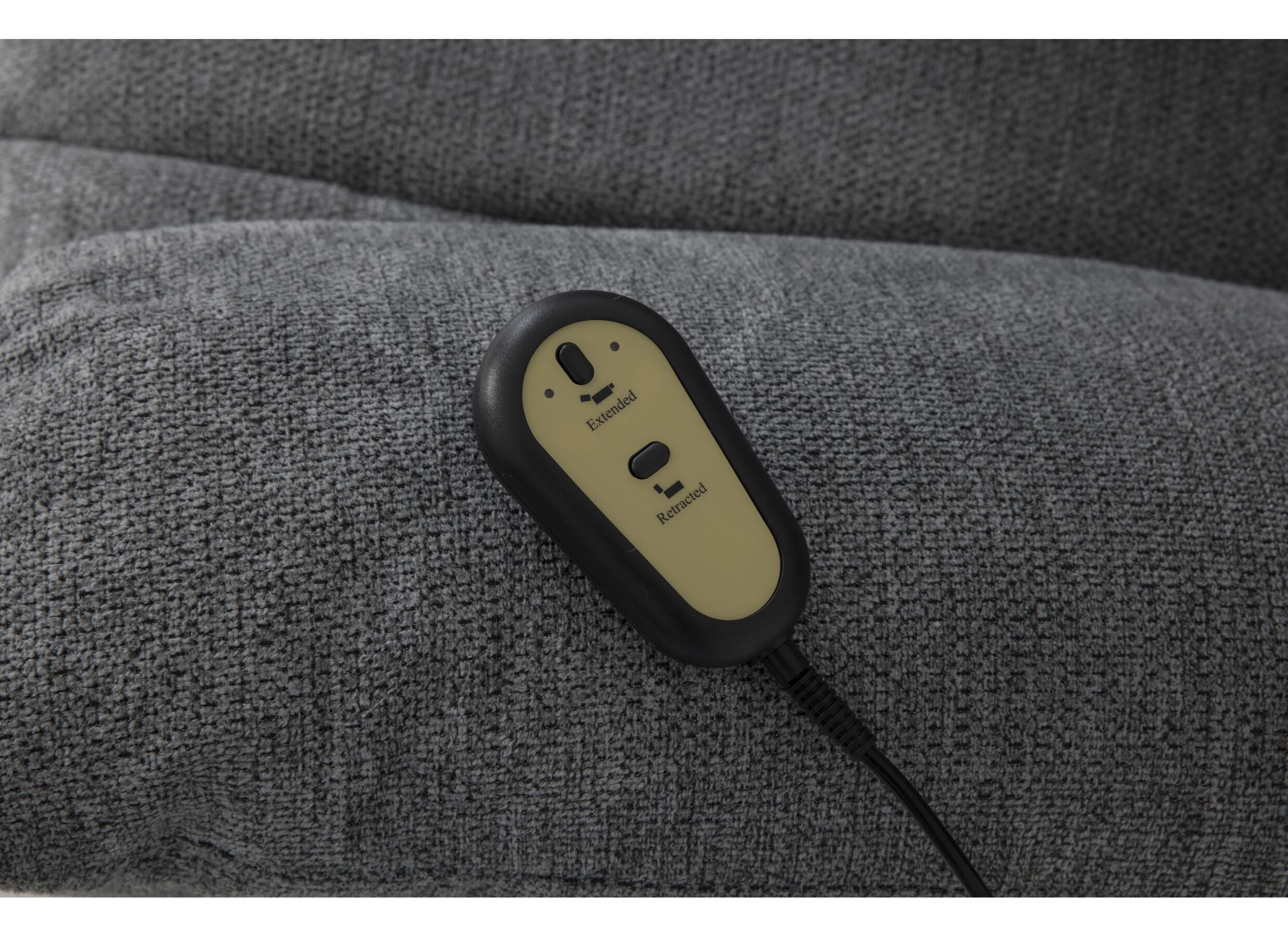 Relaxzetel Porter elektrisch stof grijs