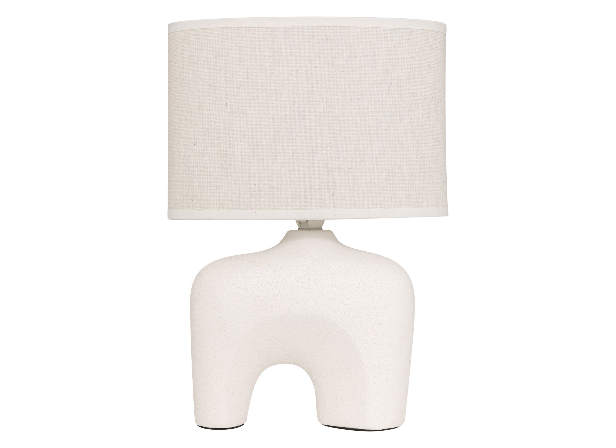 Aperçu - Lampe de table Gaby H31,5cm E14 - stoneware - blanc