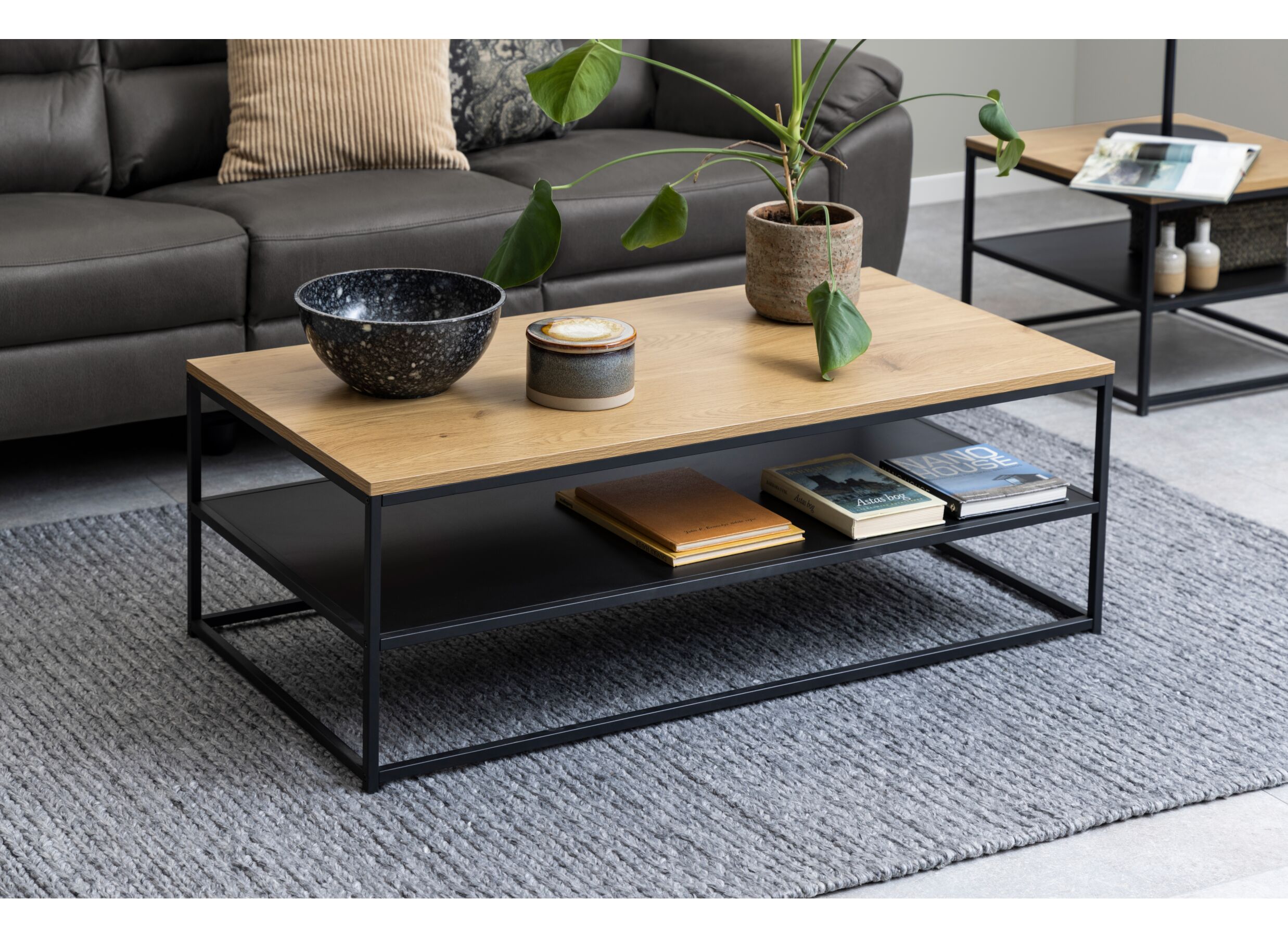 Foto ambiance - Table basse brun noir