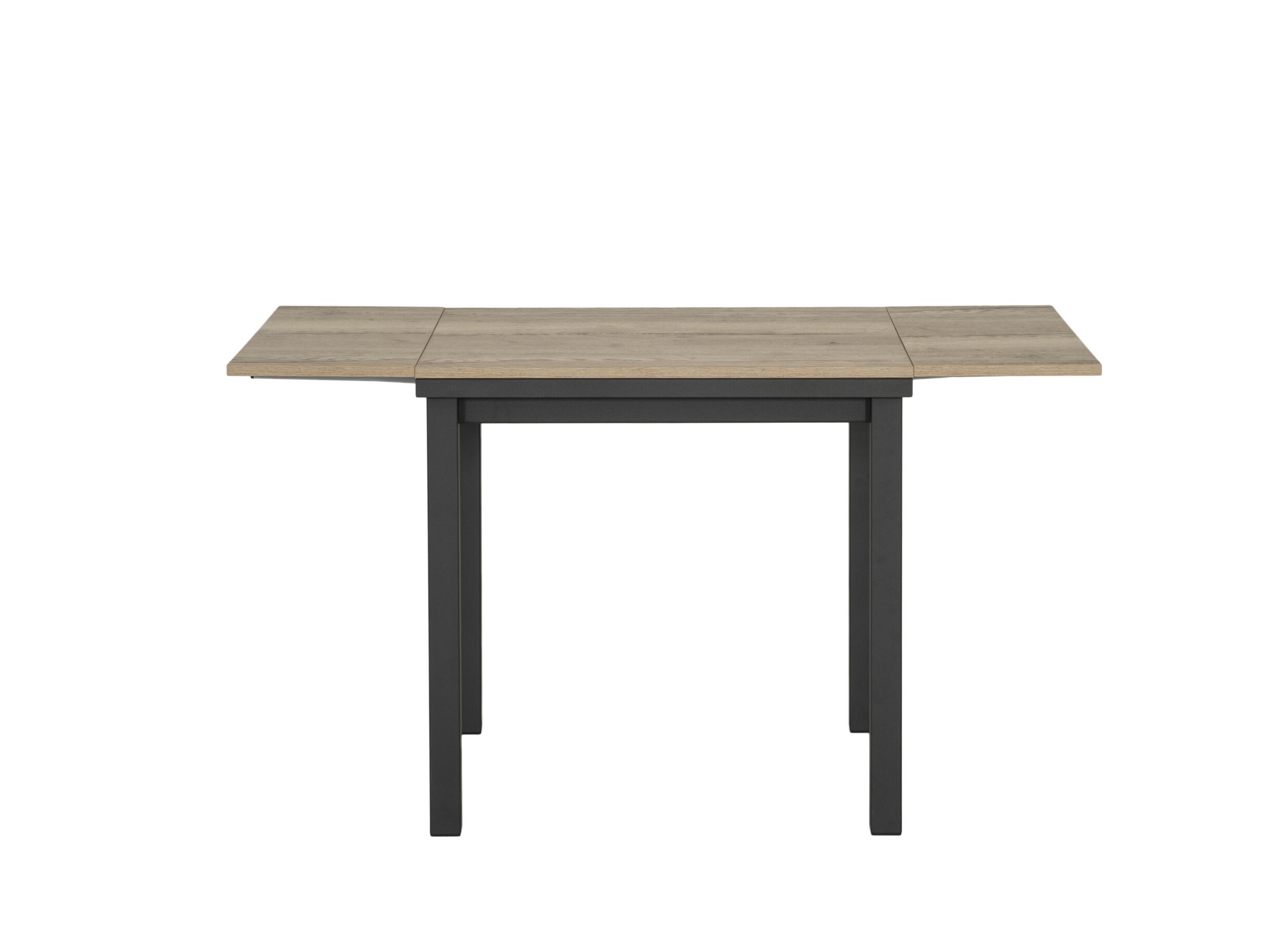 Aperçu - Table Vienna 80/140x80cm - chêne massif/métal - naturel/anthracite