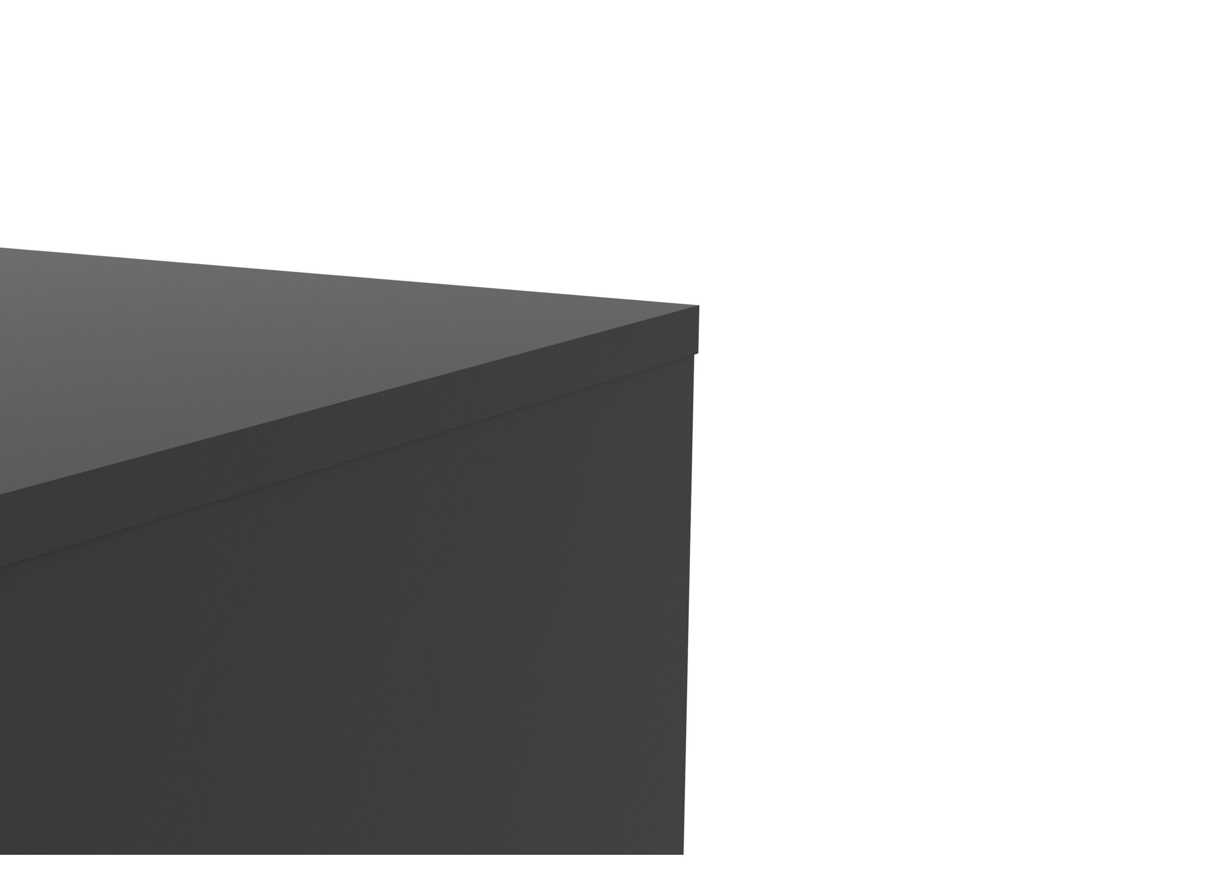 Commode Naia 121x50x91cm - décor - noir mat