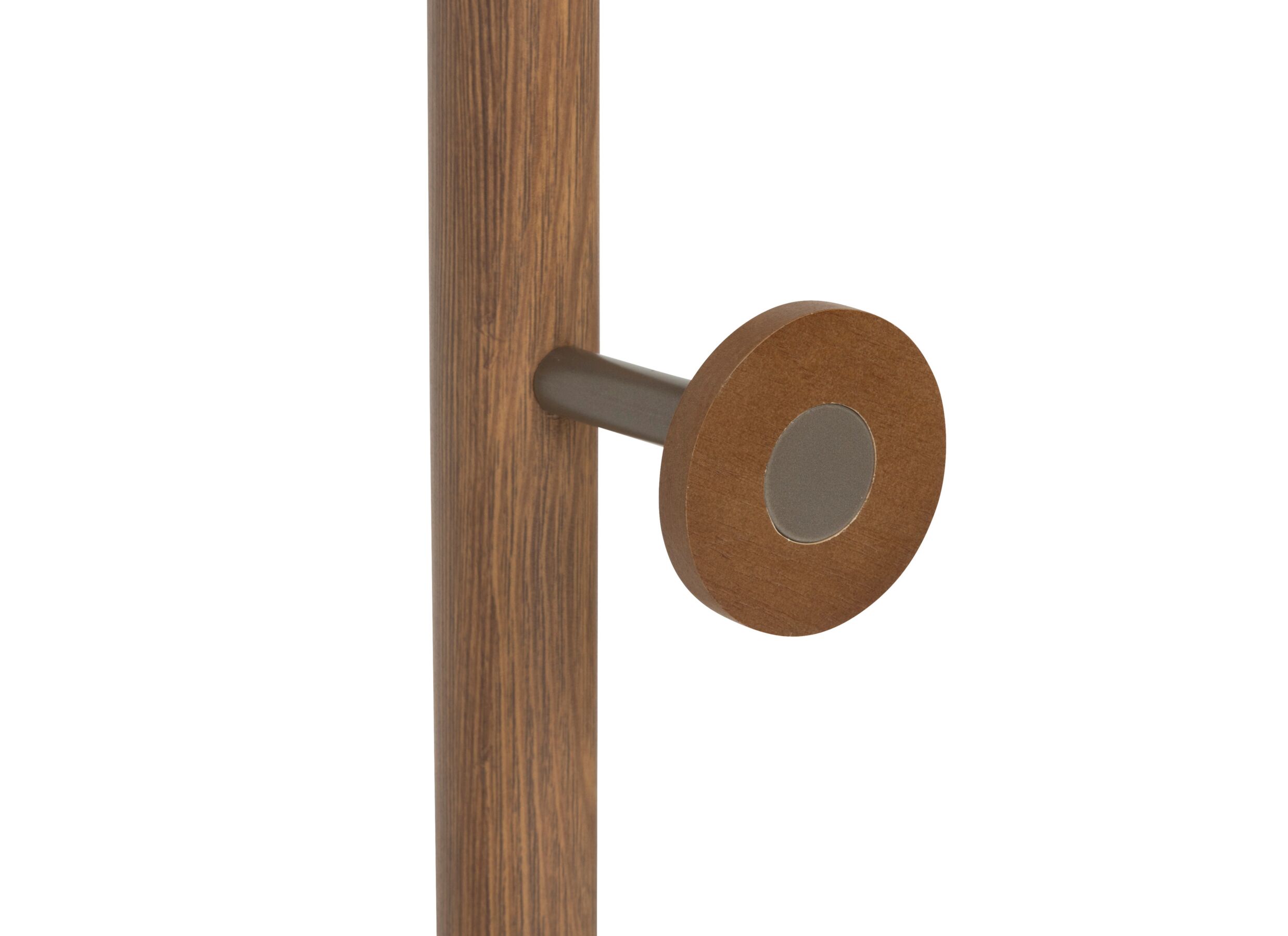 Detail - Portemanteau Come H175cm - acier & composite de quartz - marron