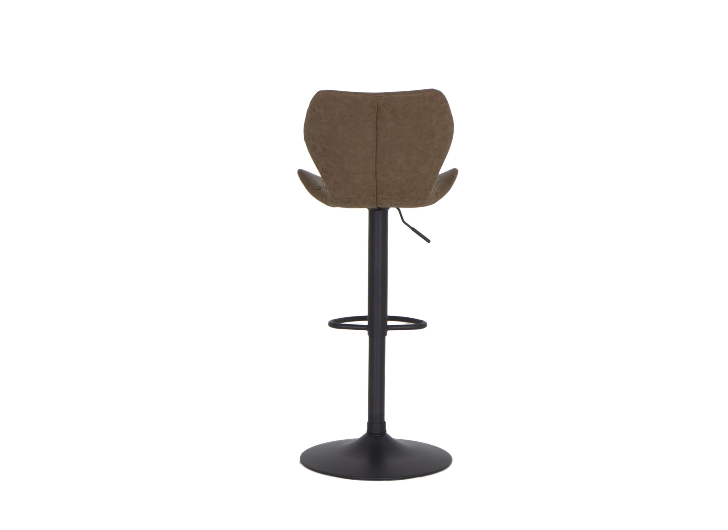Barstoel Toro ZH58-80cm - lederlook - bruin