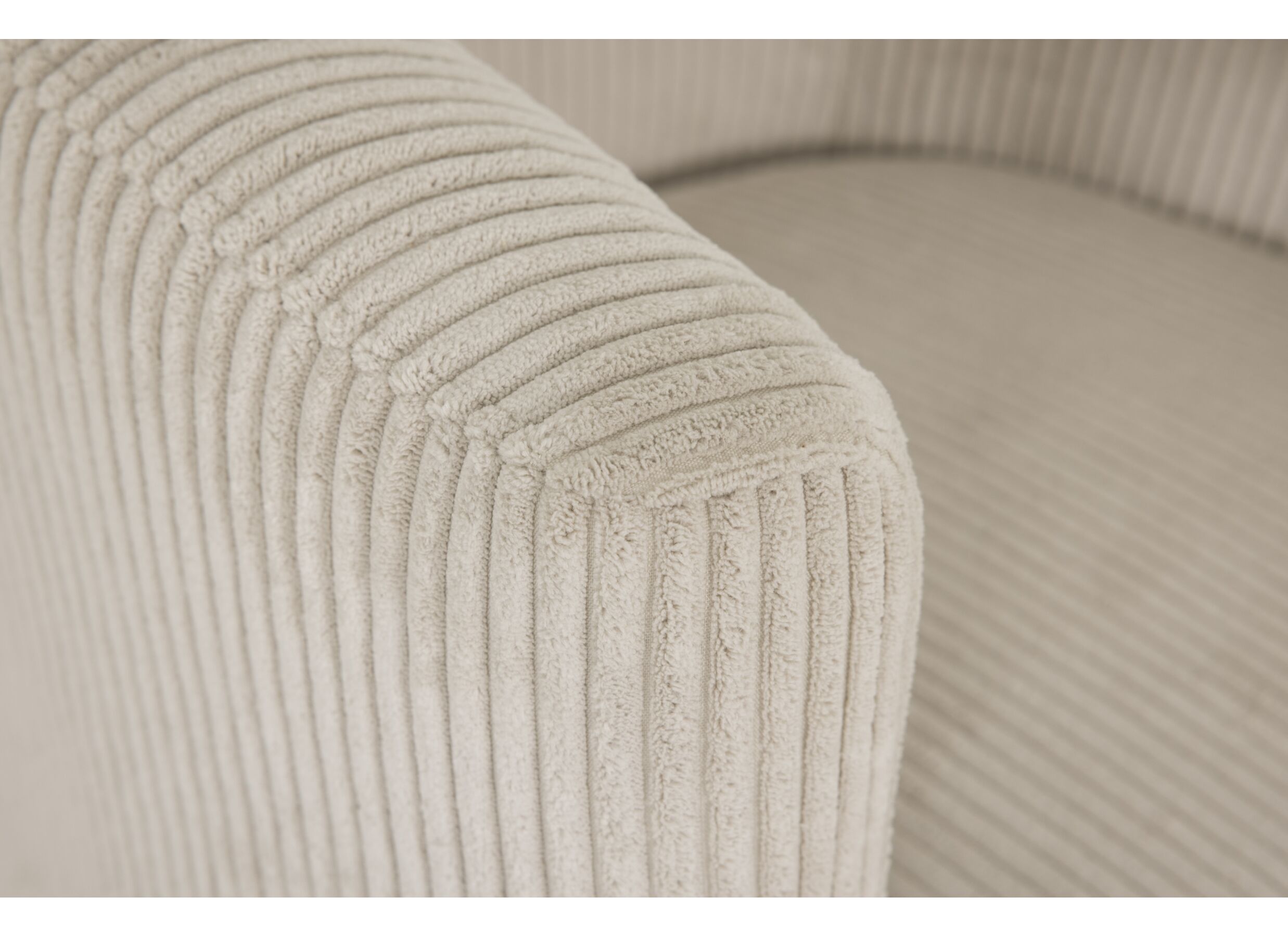 Detail - Fauteuil Capri 67x71x73cm - velours - ivoire