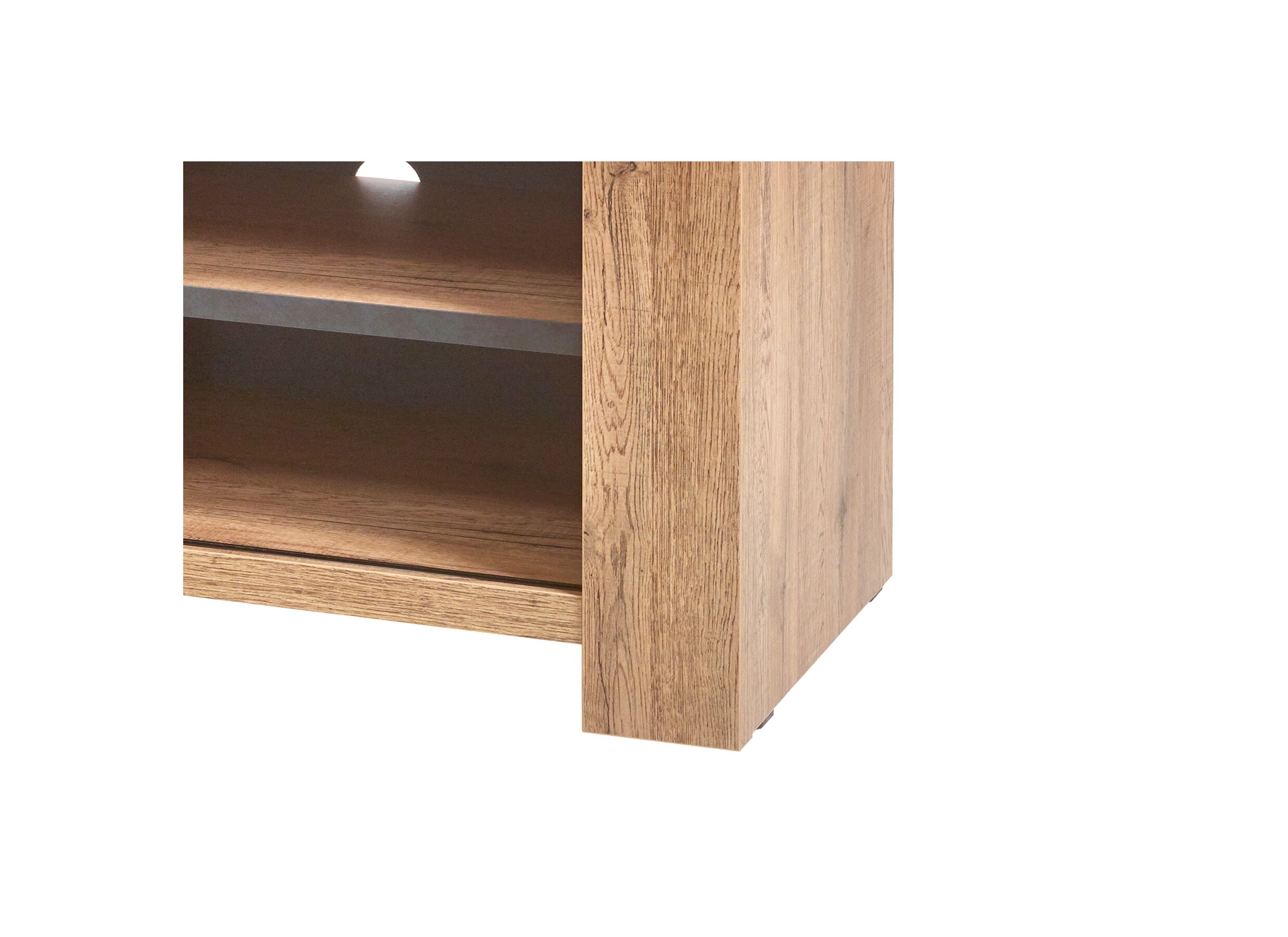 Meuble TV Otto Piero 150cm - panneau décor - scarlet chêne