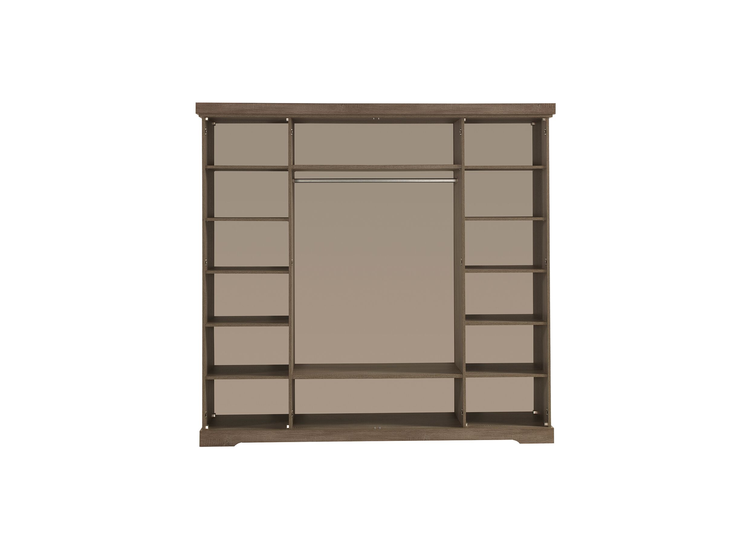 Garde-robe 230cm - décor - truffe/porcelaine
