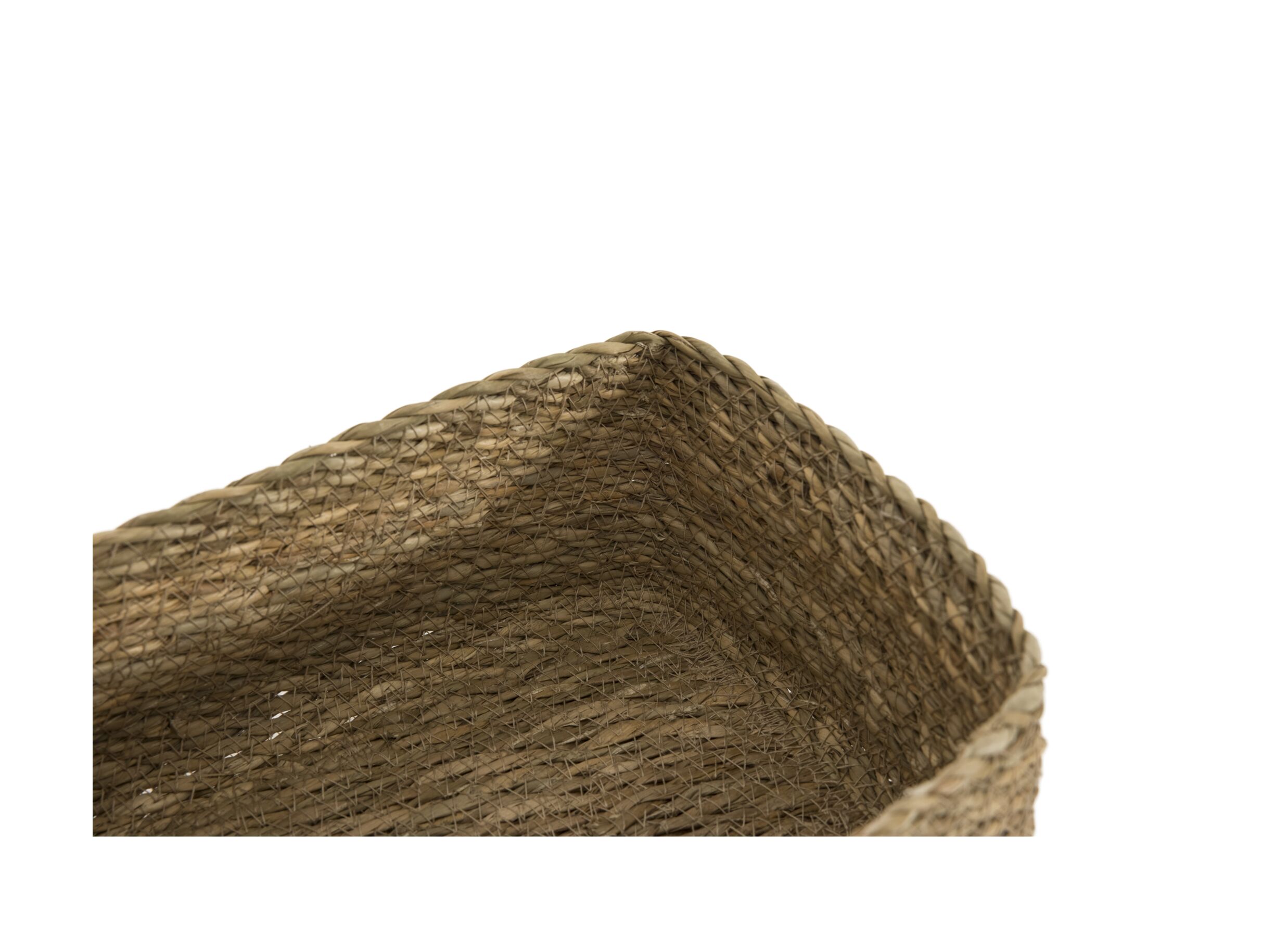 Detailfoto - Opbergmand Oki set van 3 - zeegras - naturel