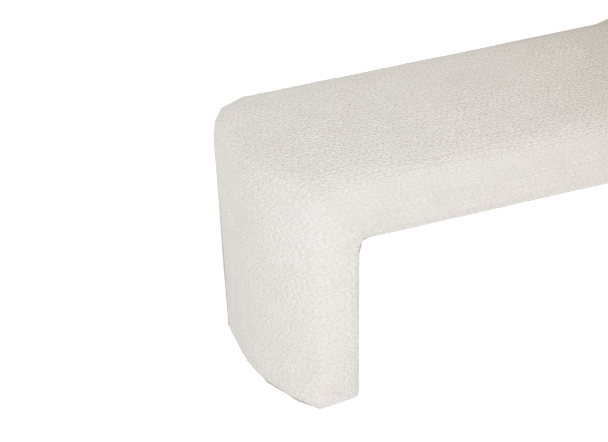 Detail - Banc Snowflake 122x45x51cm - chenille - blanc