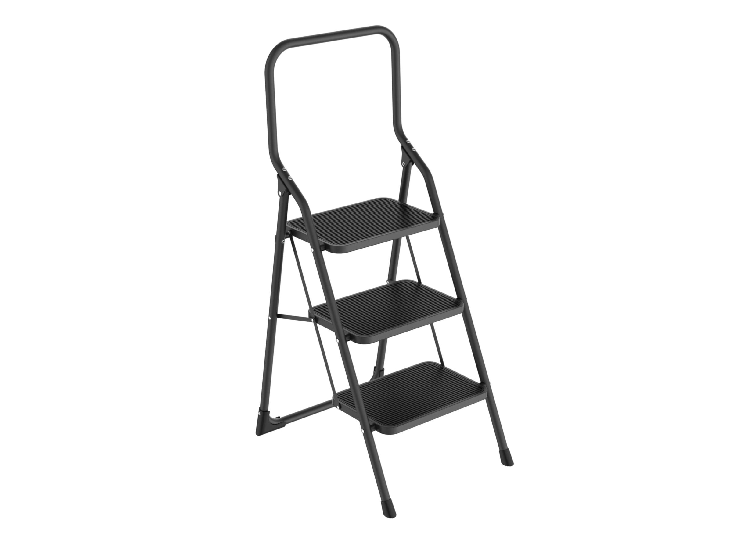 Trapladder Bigstep 3 treden zwart - Escabeau Bigstep 3 marches noir