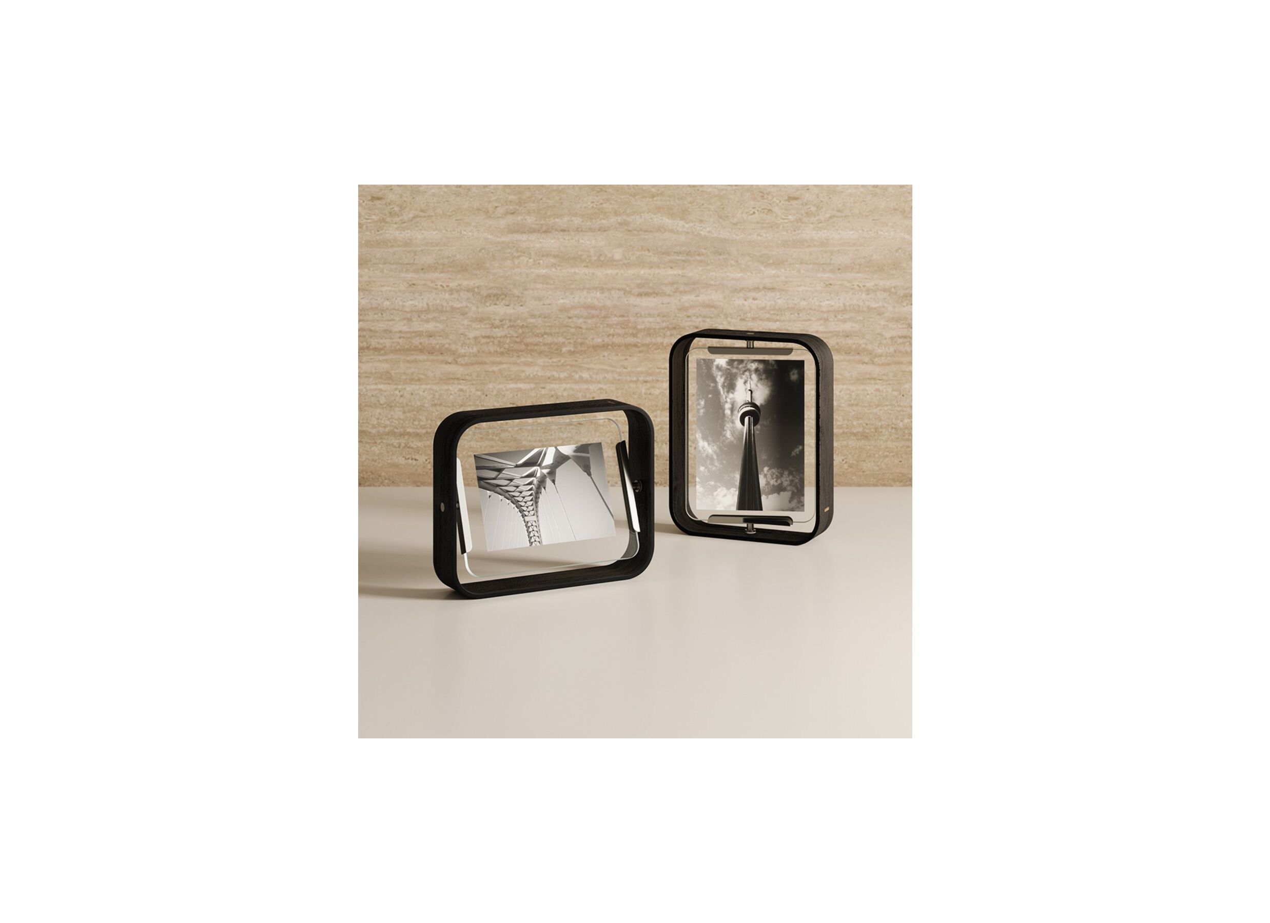 Foto ambiance - Cadre photo Bellwood 18x13cm - hêtre - noir