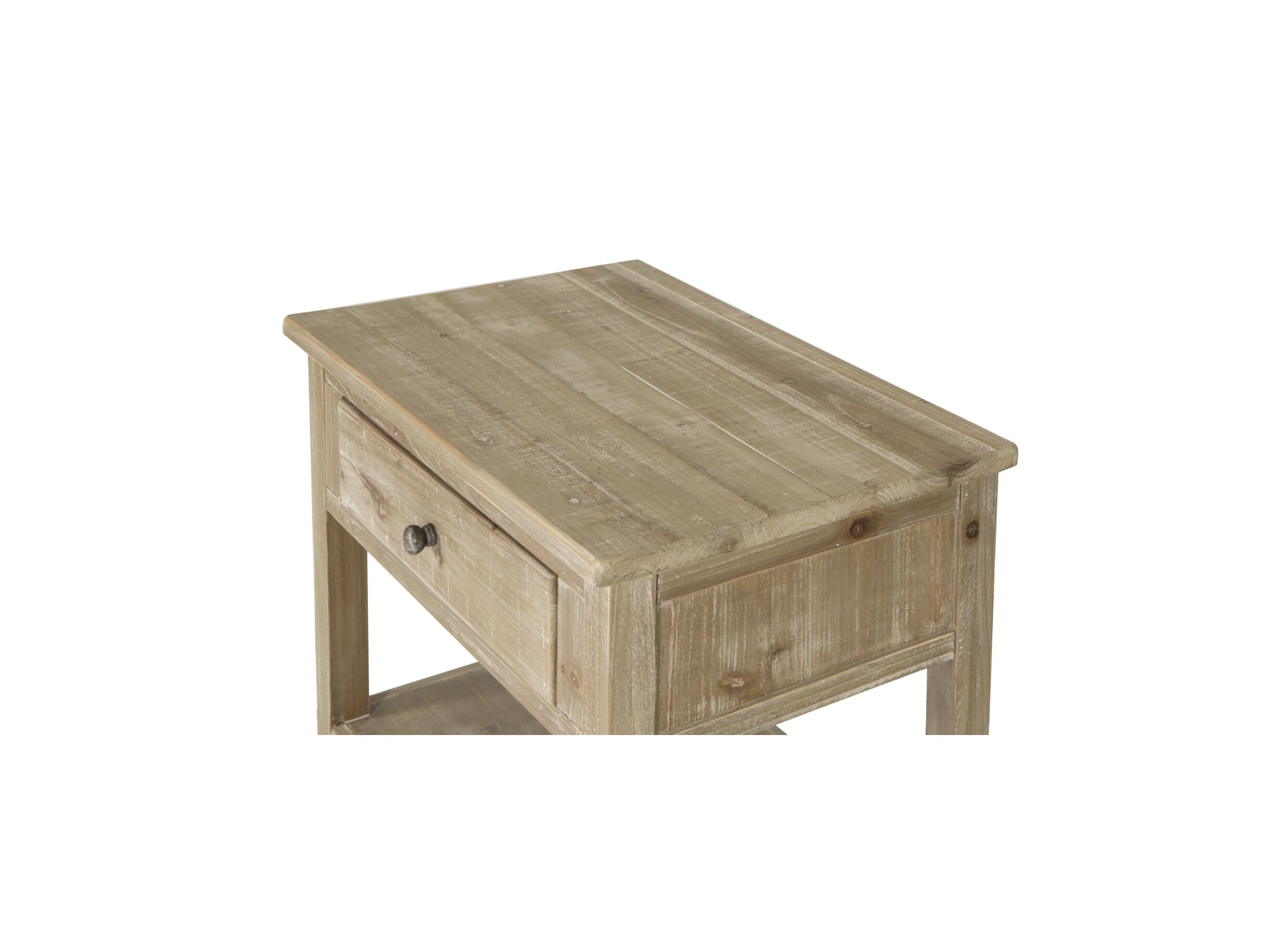 Detailfoto - Wandtafel Novecento 70x40cm - gerecycleerd den massief - naturel