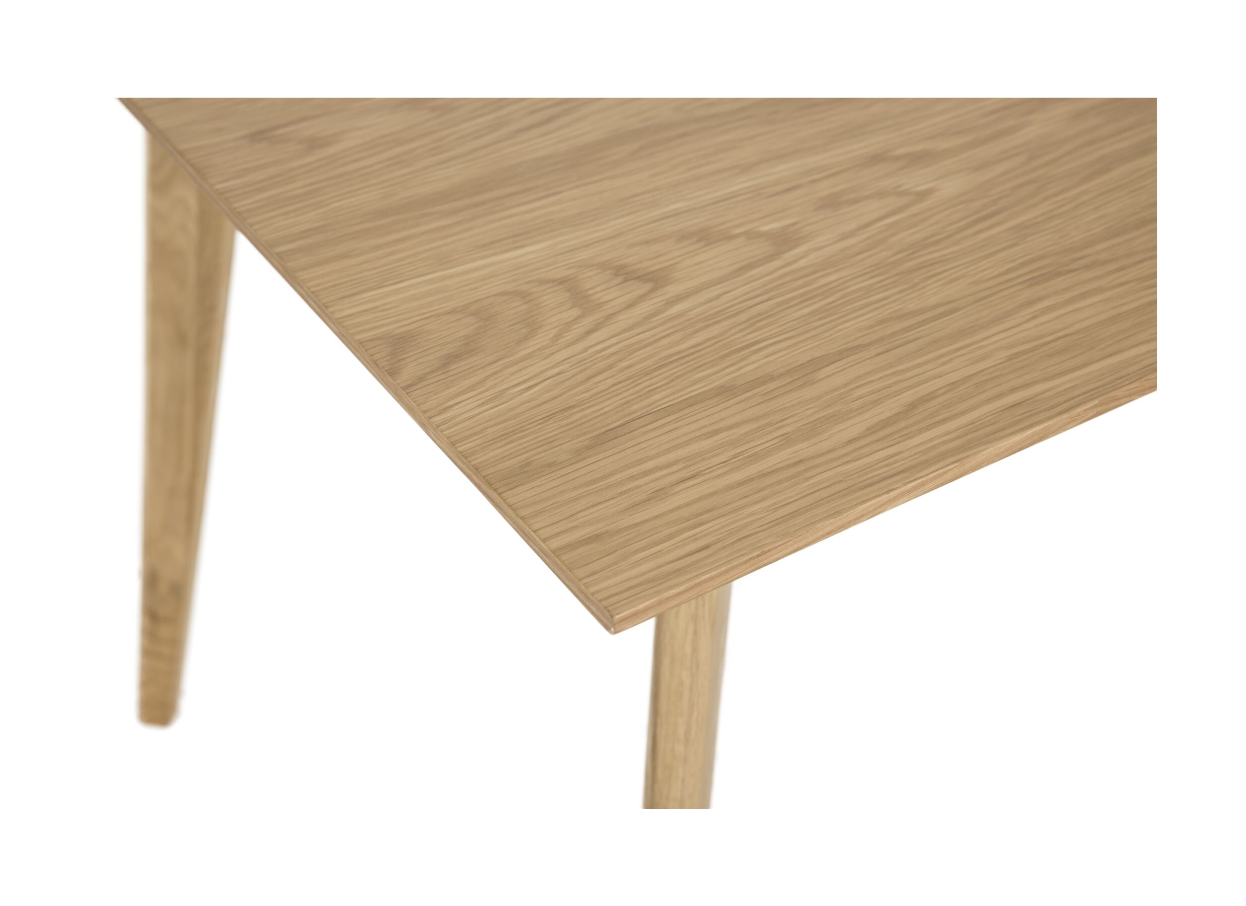 Detailfoto - Tafel Ingo 160x80cm - eik massief & decor - naturel