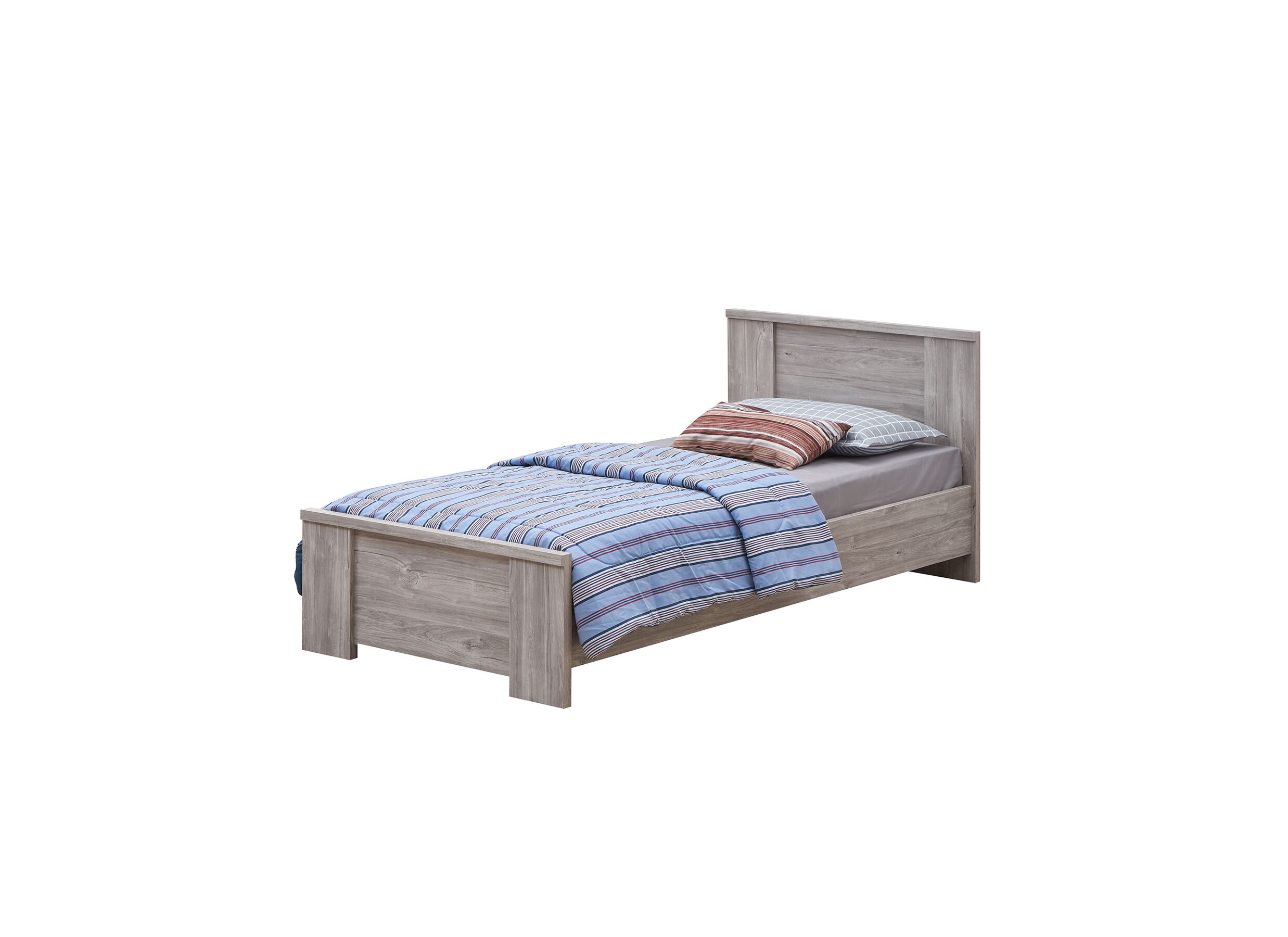 Bed Elias 90x200cm - decor - grijze eik