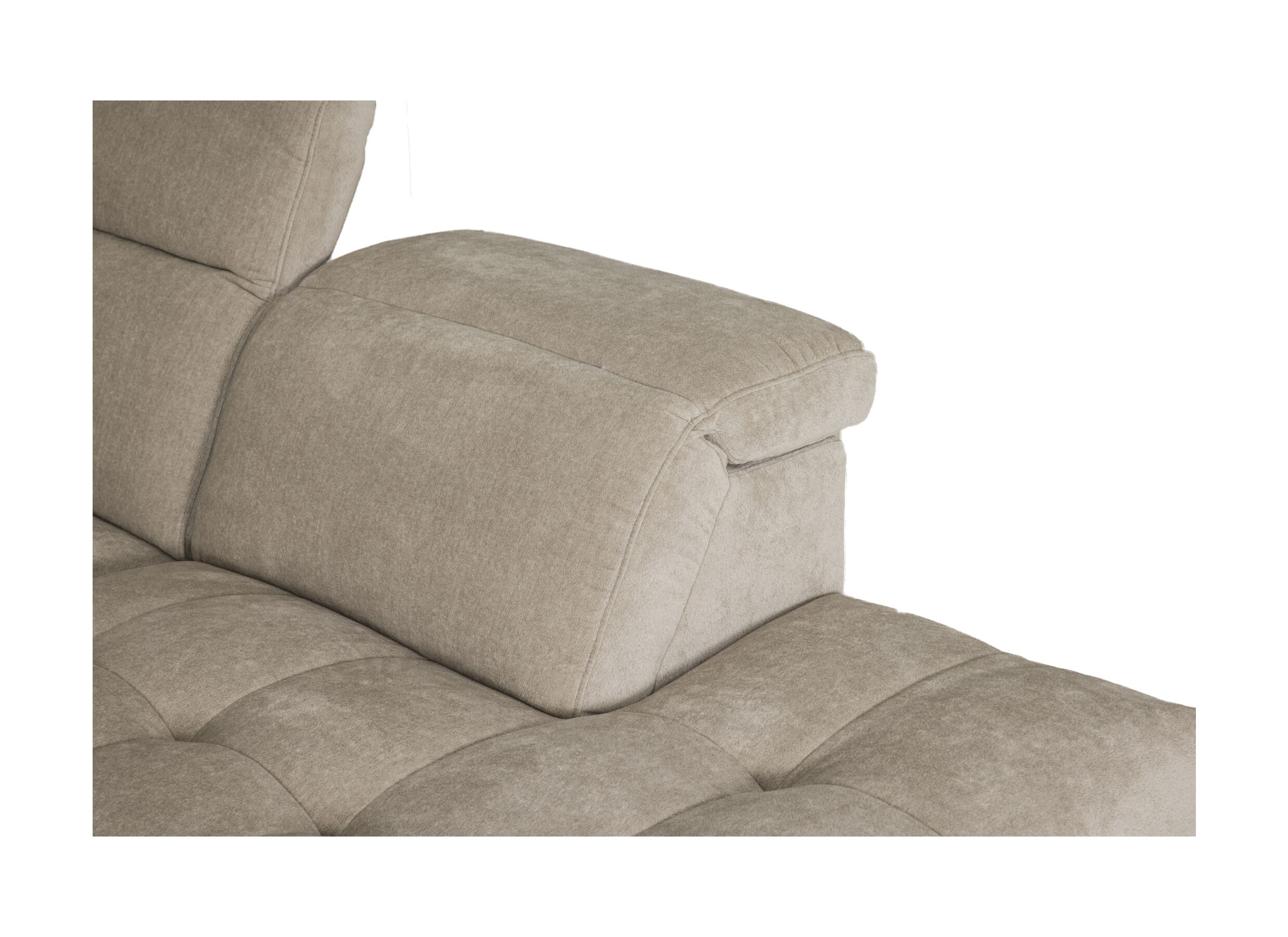 Detailfoto - Hoeksalon Ivy 389x257cm - stof - linen met relax