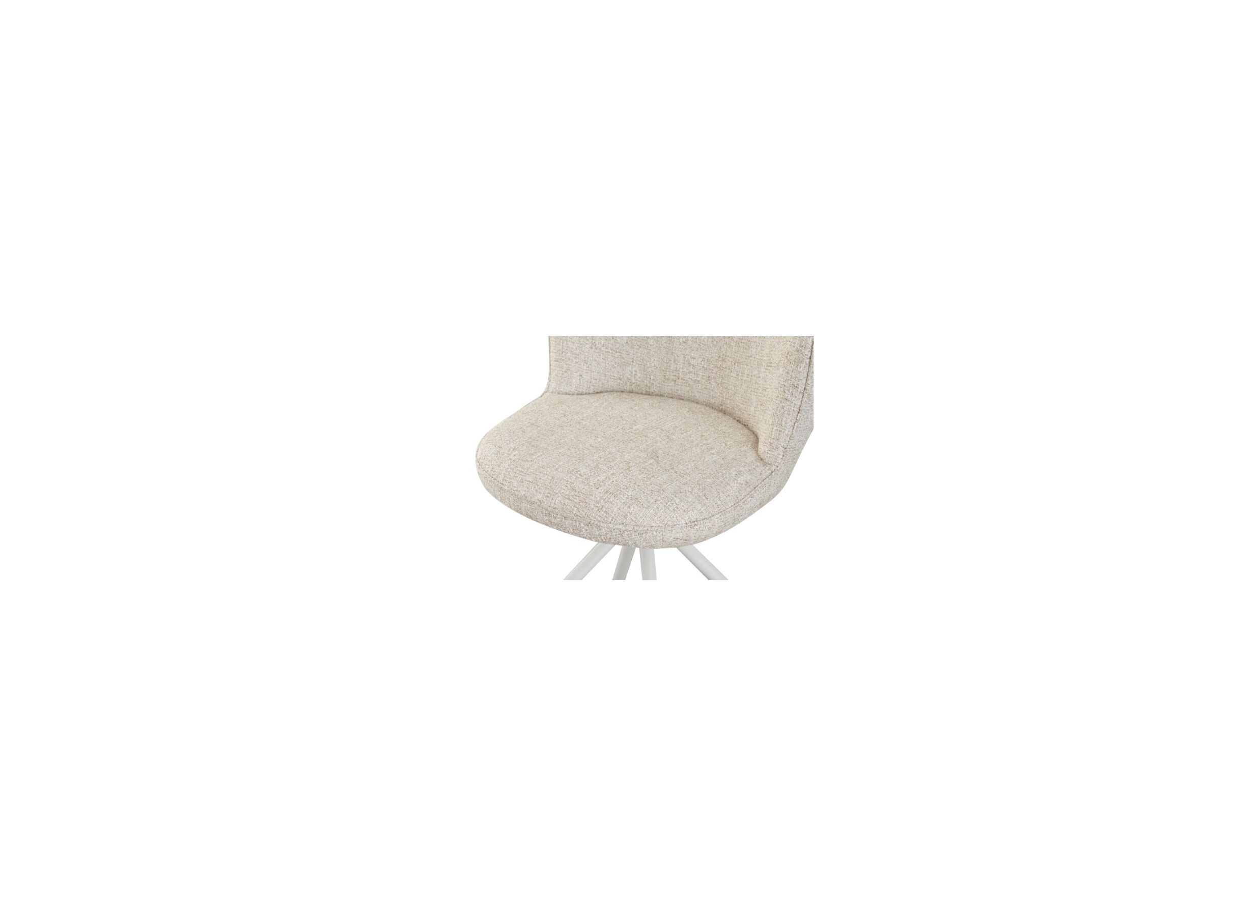 Detailfoto - Draaistoel Kappa 55x49x85cm - stof - beige