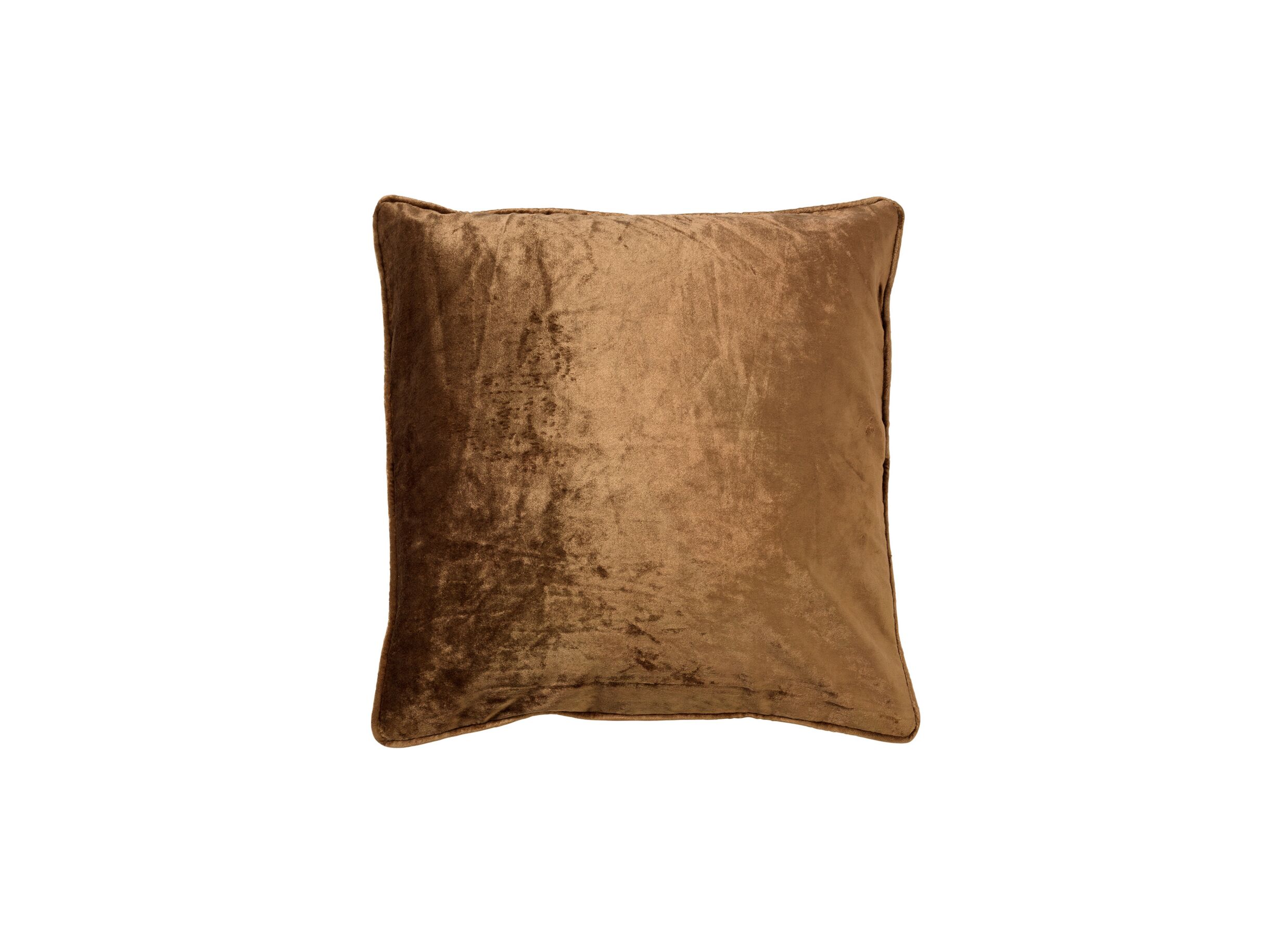 Coussin Chloe 50x50xcm tobacco brown - Coussin Chloe 50x50cm - viscose & polyester - tobacco brown
