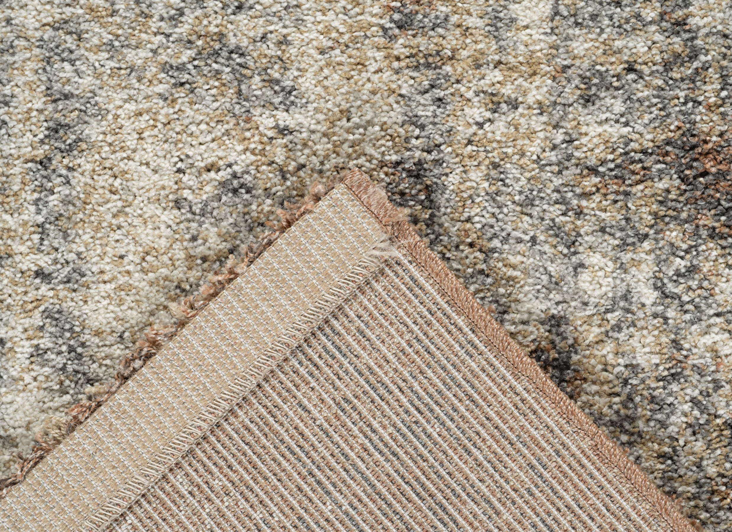 Detail - Tapis Medusa 120x170cm - polypropylène thermofixé - beige & marron