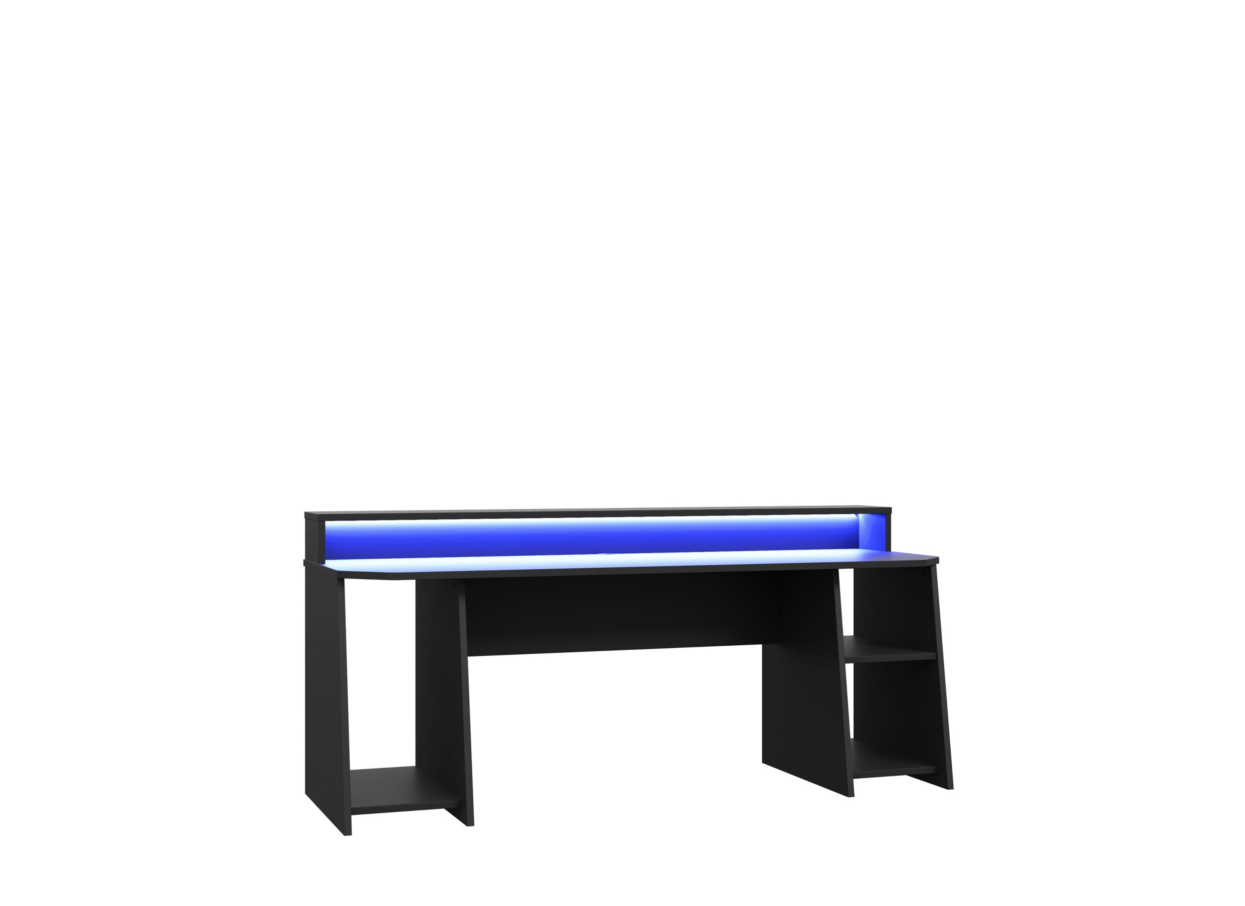 Bureau Tezaur 200x72x91cm - panneau décor - noir