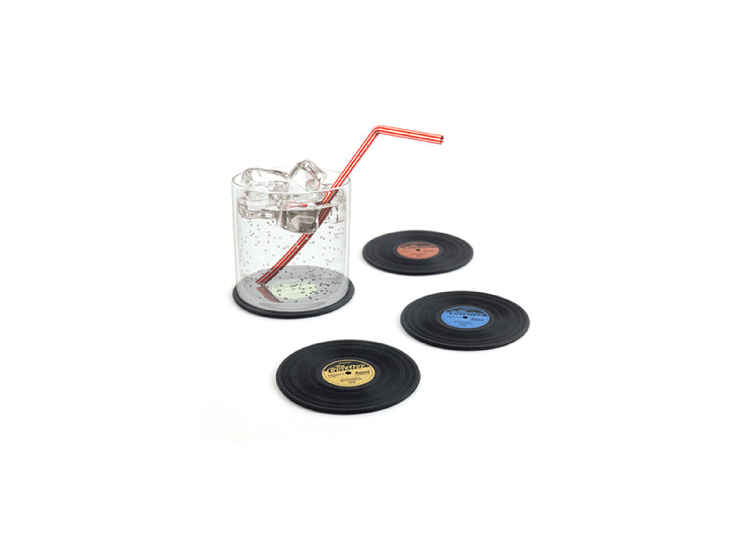 Onderzetters voor glazen LP Ø9cm, set van 4
