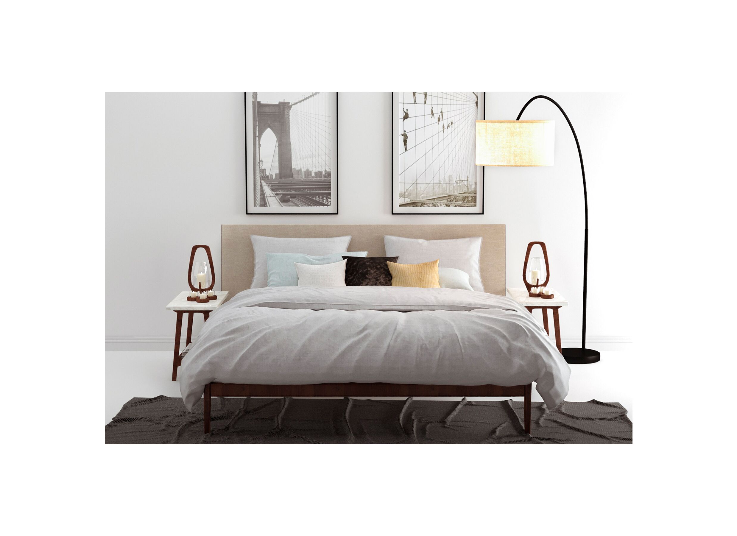 Foto ambiance - Housse de couette 260x240cm coton