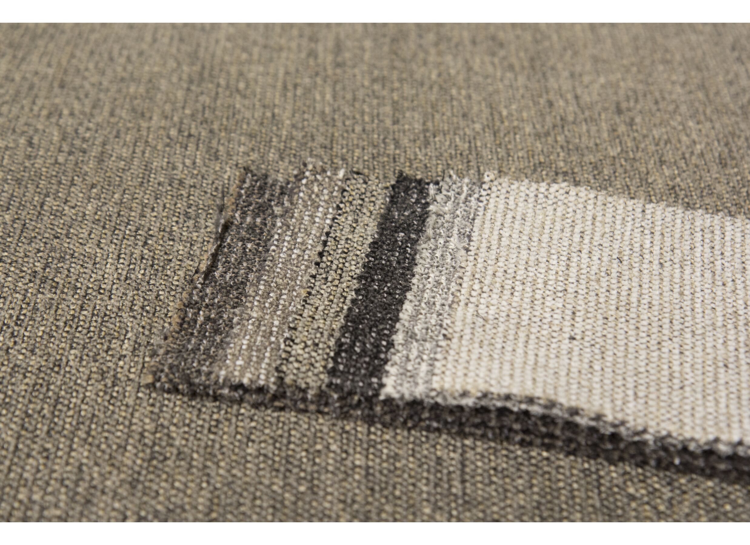 Hoeksalon Vaucluse 314x160cm - stof bruin taupe met relax
