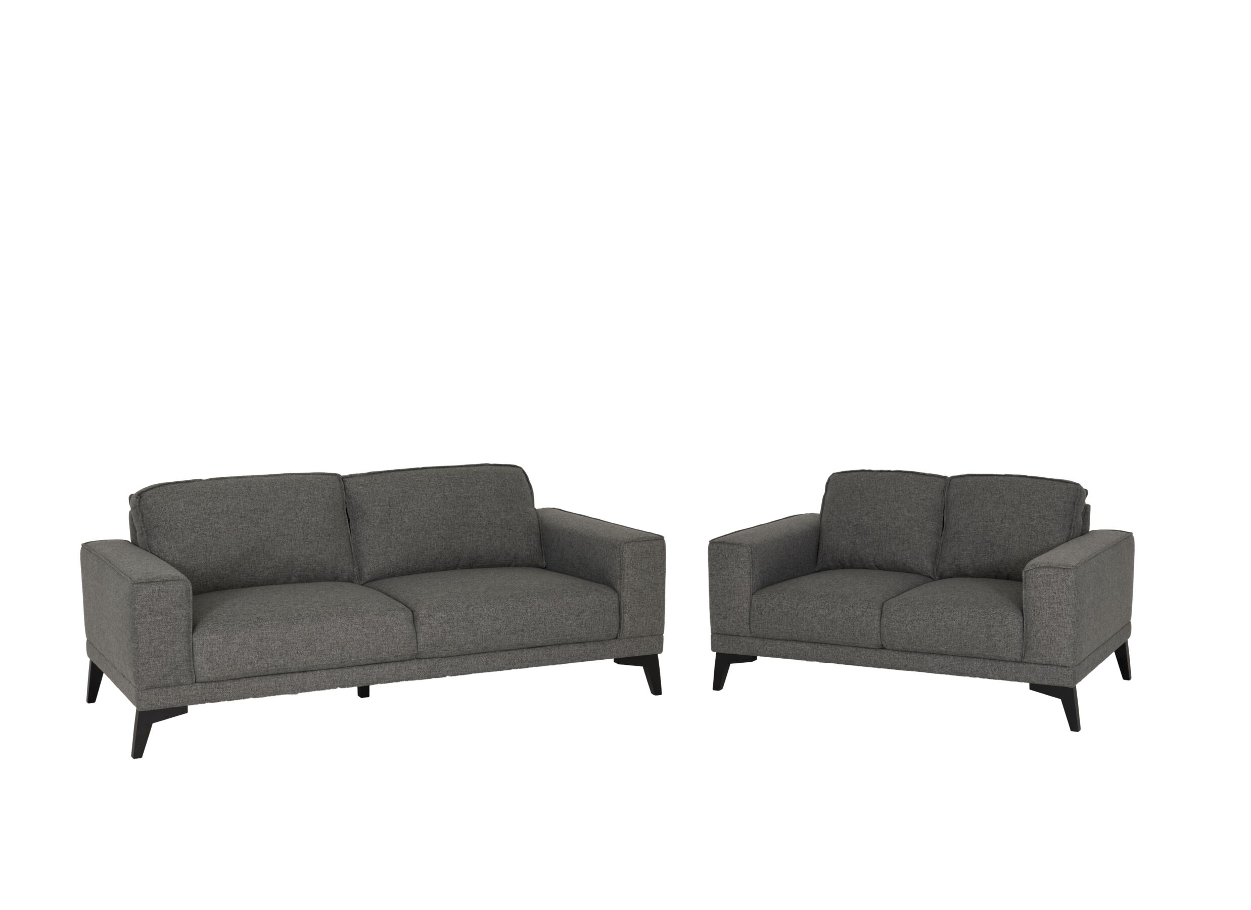 Photo ensemble - Canapé Colt 3 places - tissu - gris