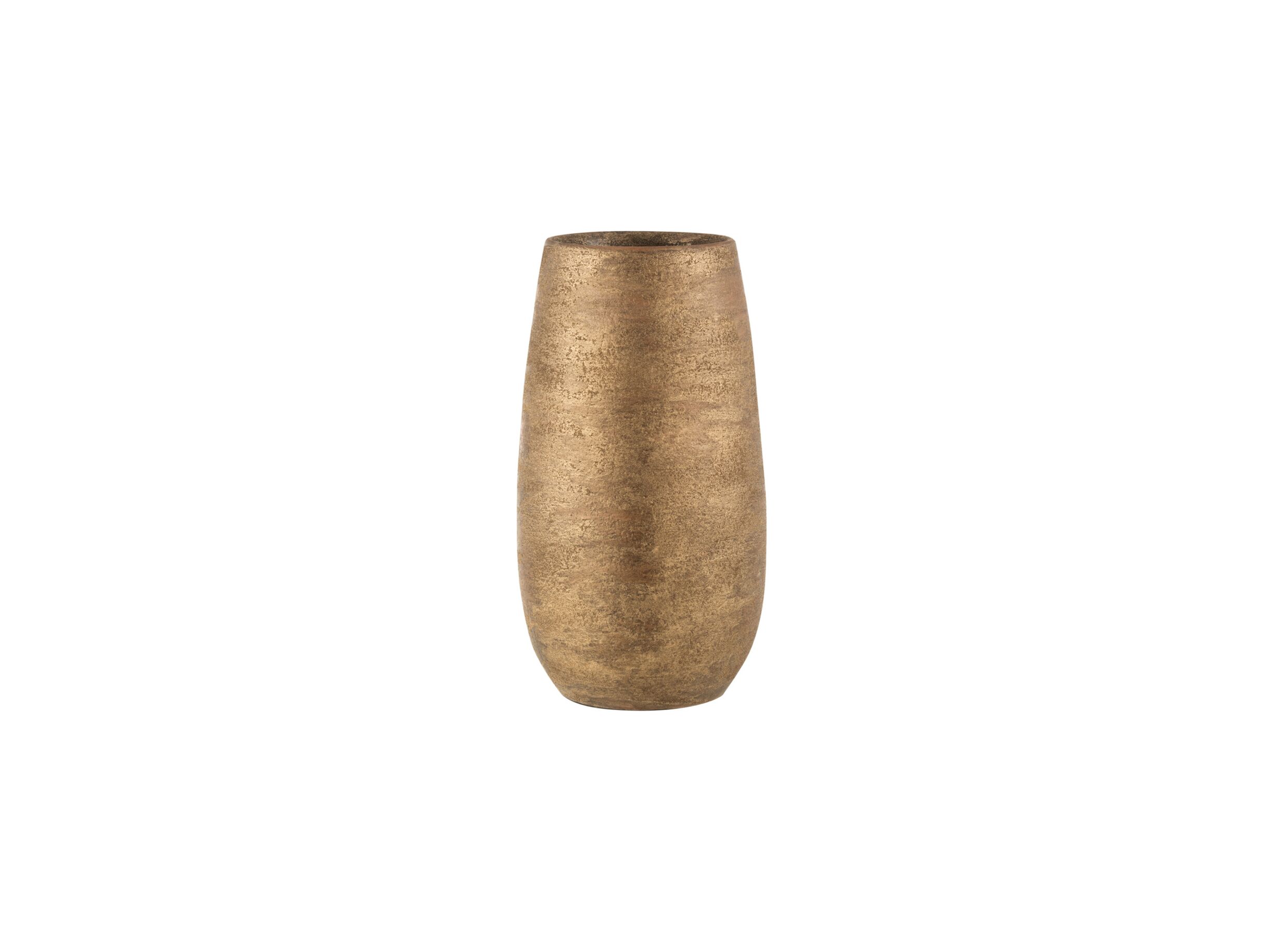 Hoofdfoto - Vaas H41cm - keramiek - goud