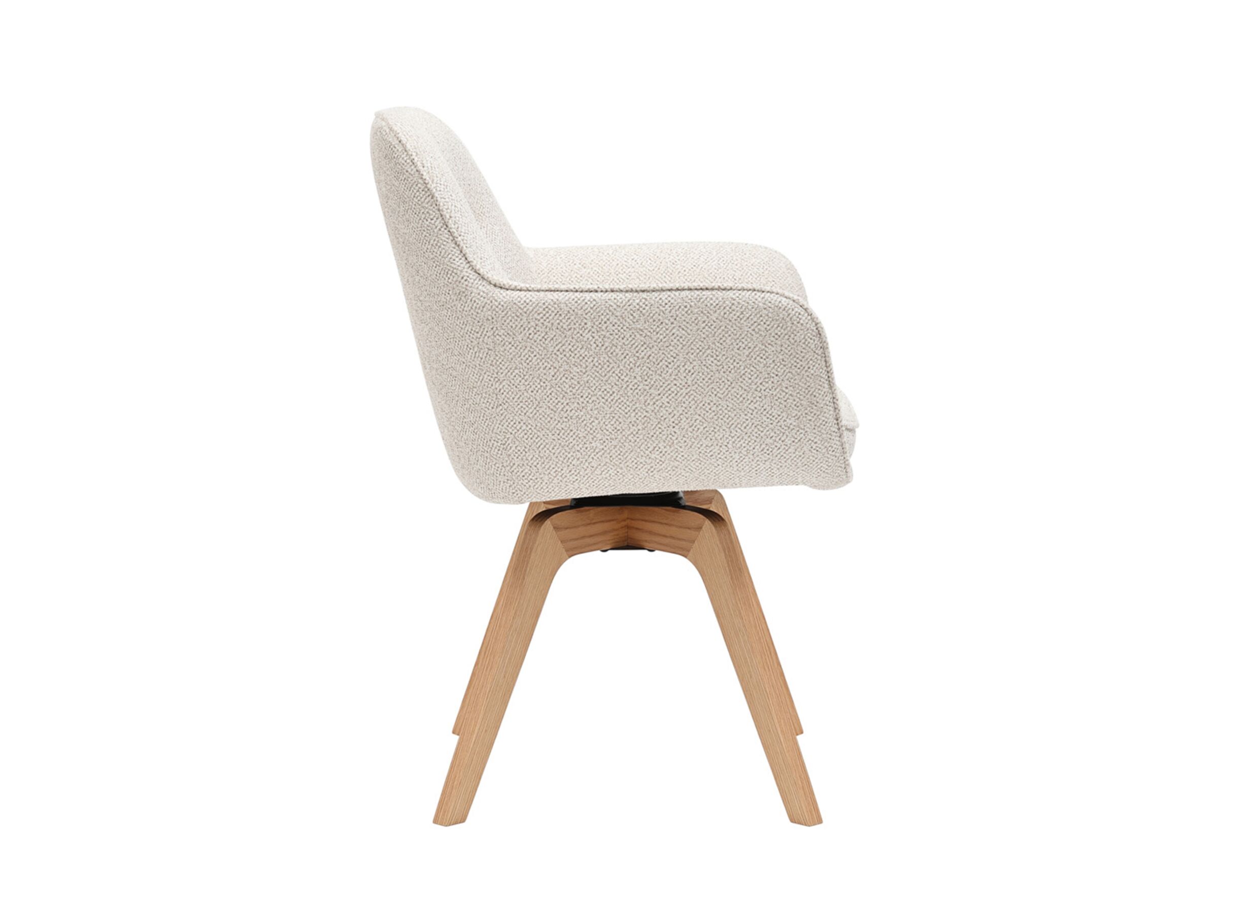 Aperçu - Chaise coque Tristan 63x62,5x86,5cm - fibre polyester - beige