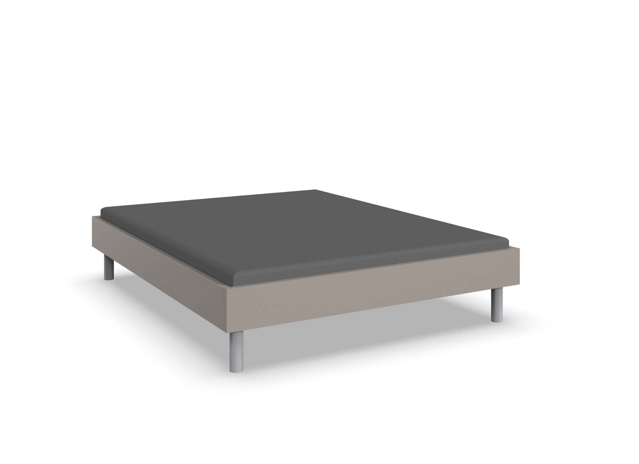 Bed Easy 160x200cm - decor - sahara grijs - Lit Easy 160x200cm - décor - gris sahara