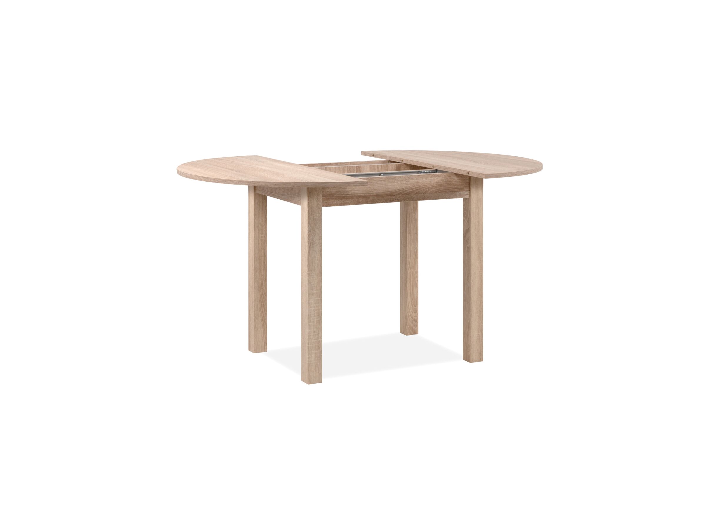 Ronde tafel Coburg 100/140x100cm - melamine - sonoma